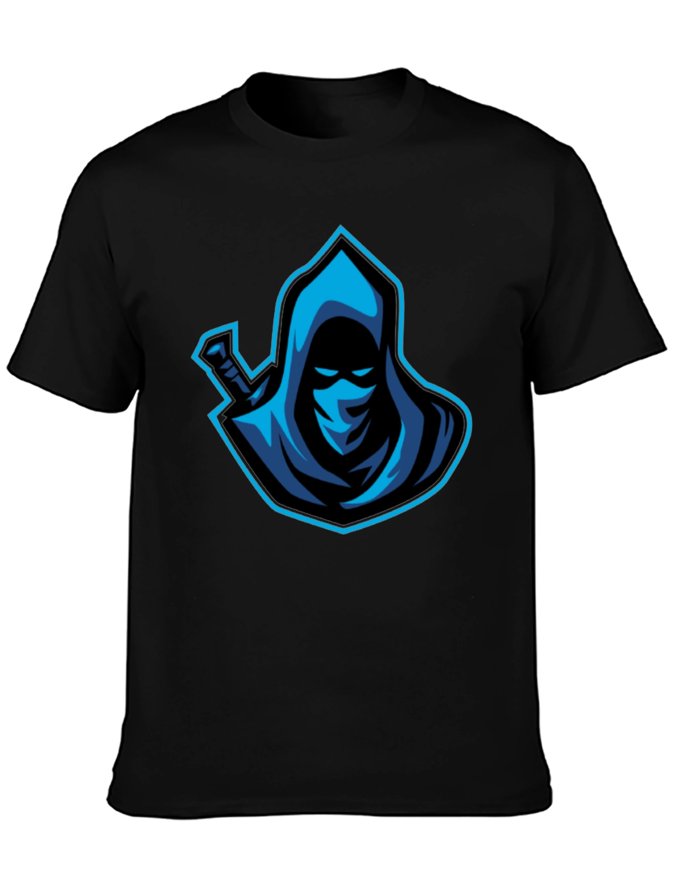 Mystic Warrior Graphic Tee - Blue Ninja Design