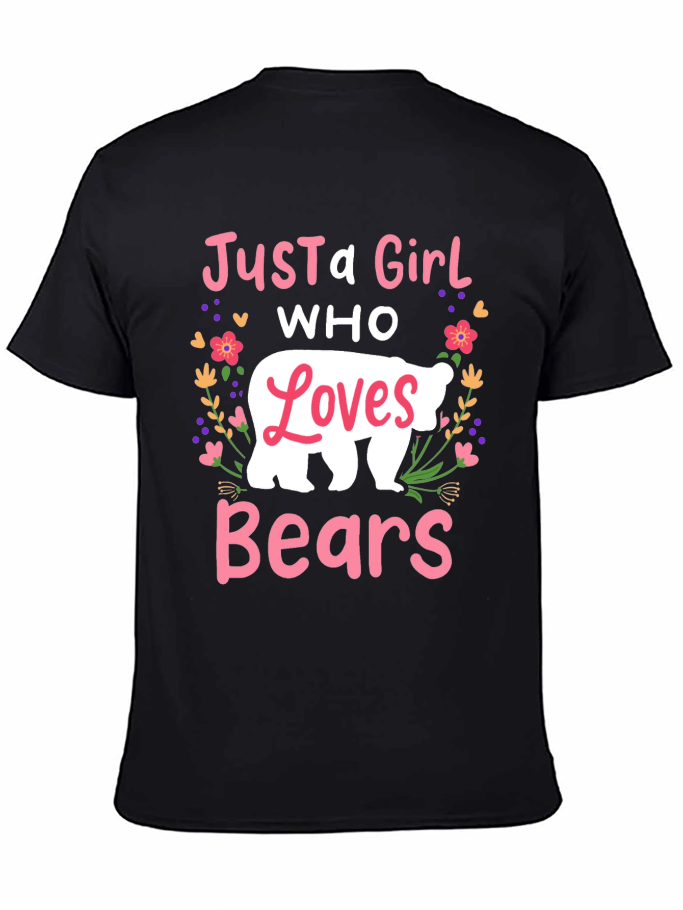 Just A Girl Who Loves Bears Graphic Tee