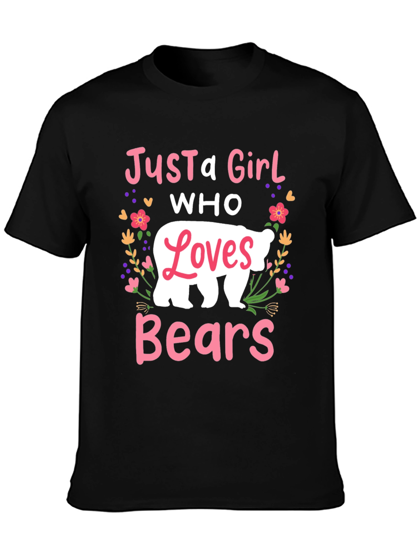 Just A Girl Who Loves Bears Graphic Tee