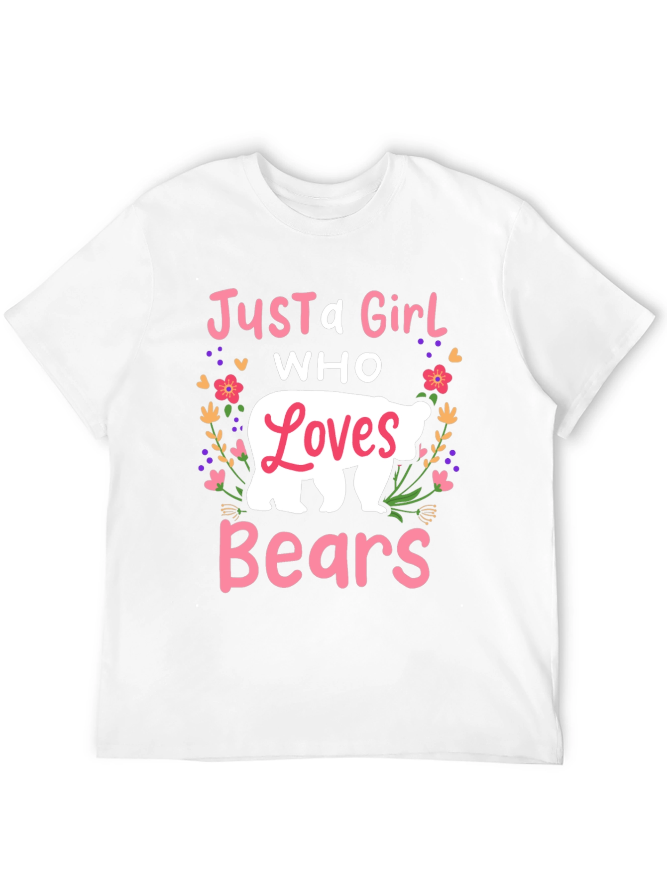 Just A Girl Who Loves Bears Graphic Tee