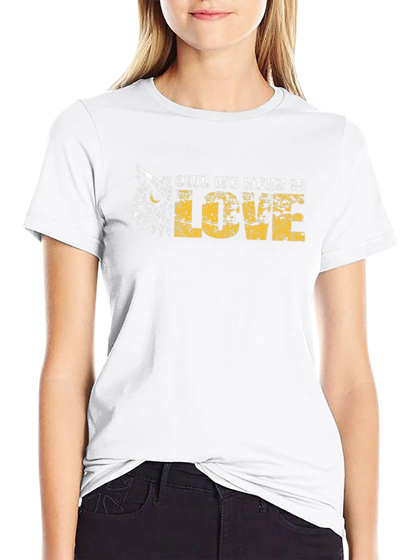 Owl We Need Is Love Graphic T-Shirt