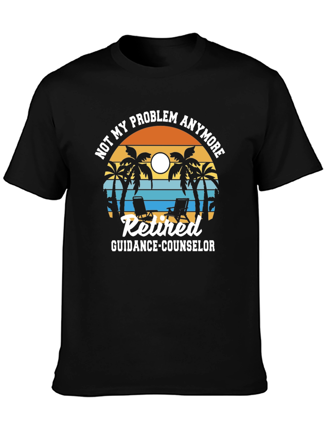 Retired Guidance Counselor T-Shirt - Beach Theme