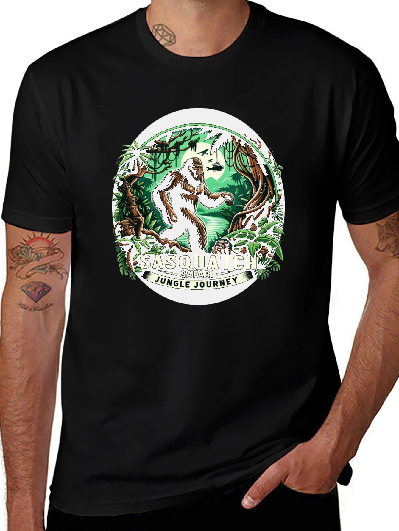 Sasquatch Safari Jungle Journey T-Shirt