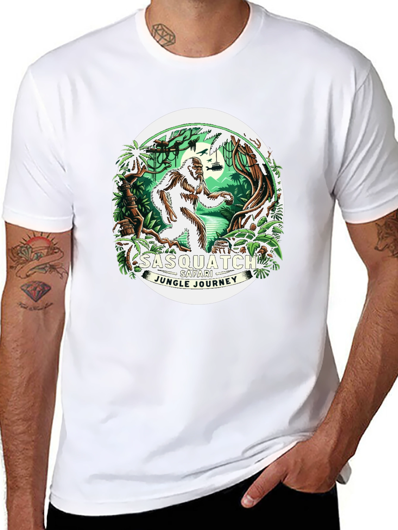 Sasquatch Safari Jungle Journey T-Shirt