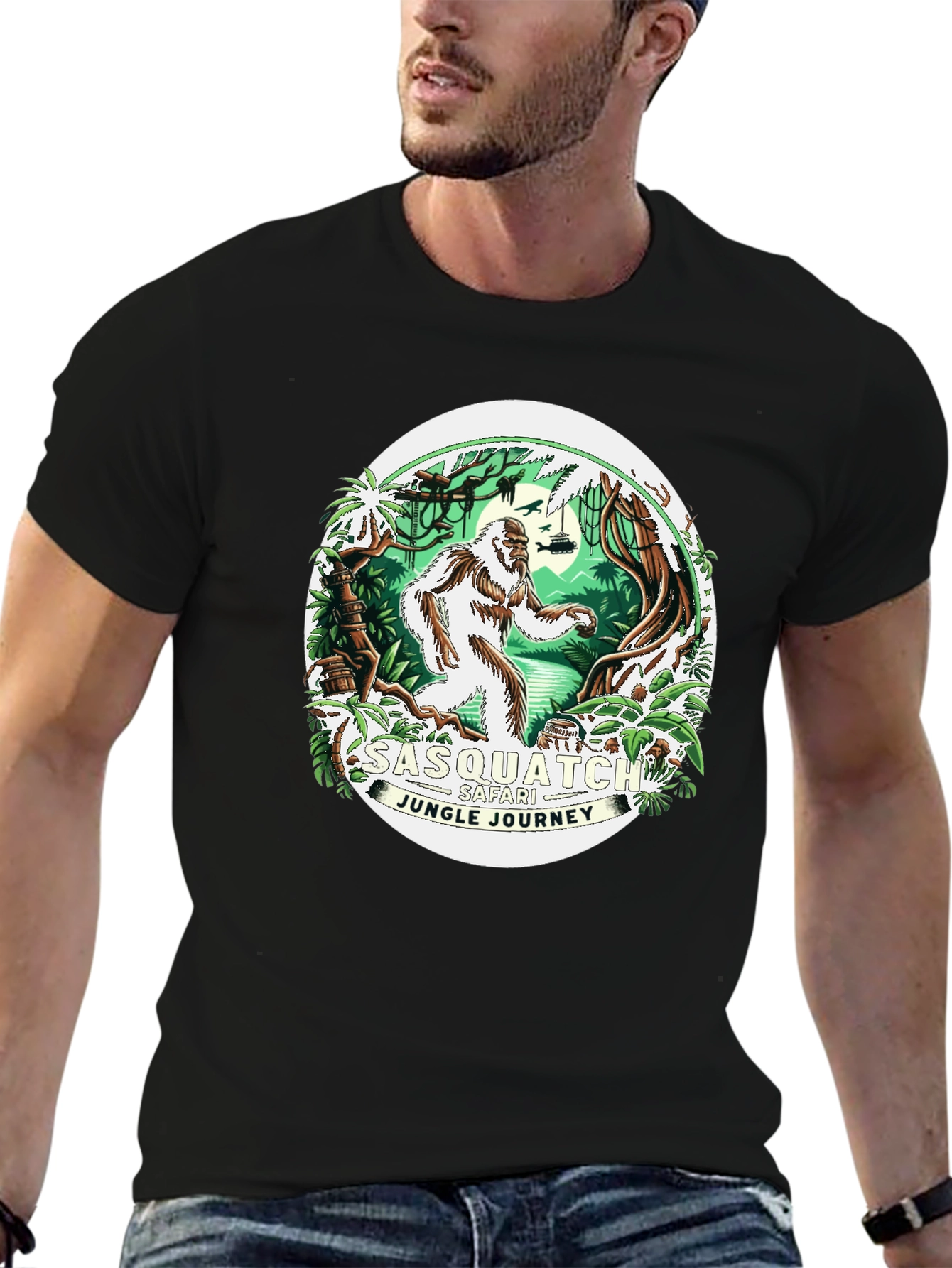 Sasquatch Safari Jungle Journey T-Shirt