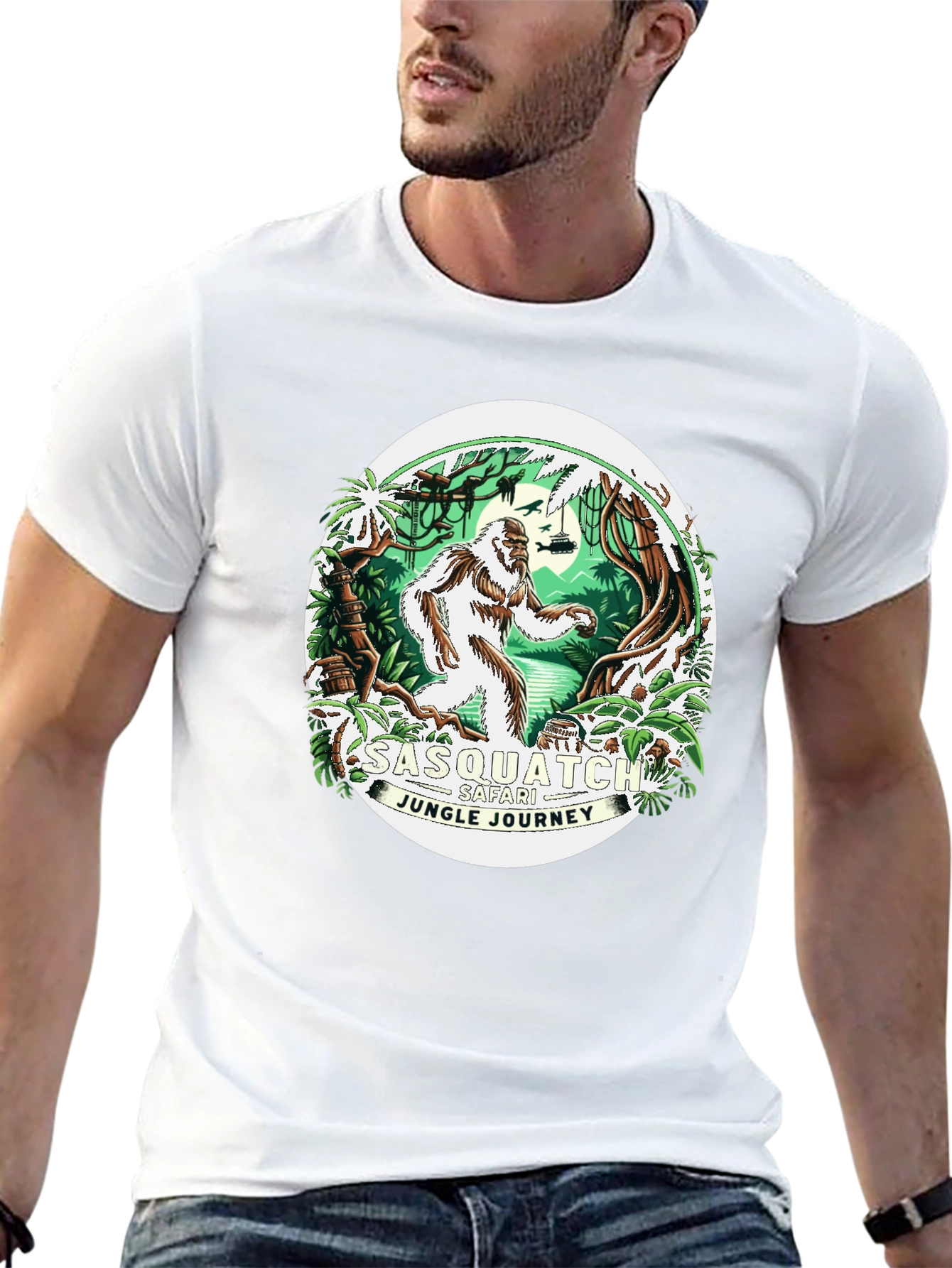 Sasquatch Safari Jungle Journey T-Shirt