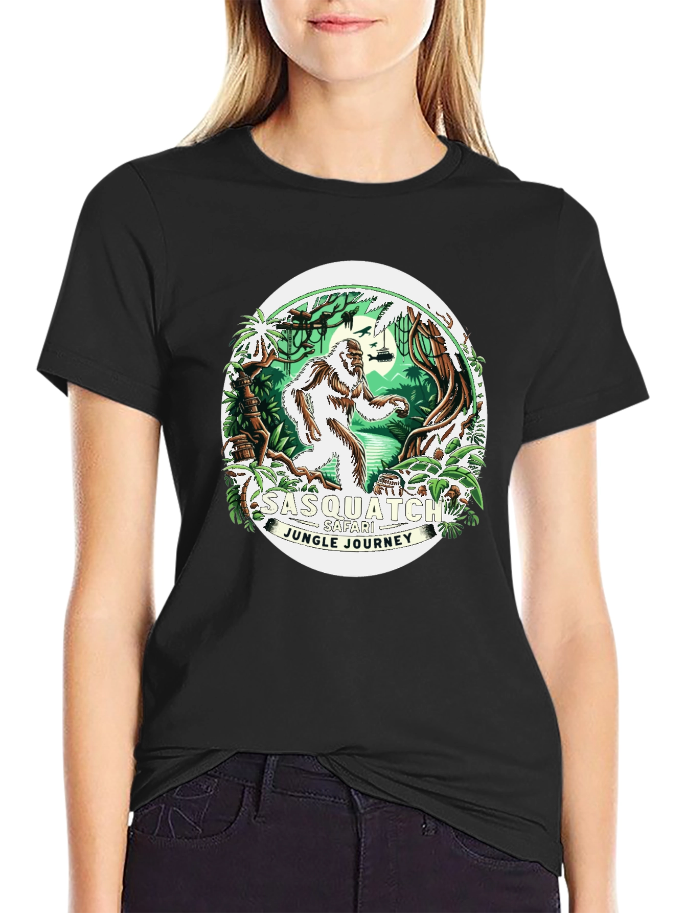 Sasquatch Safari Jungle Journey T-Shirt
