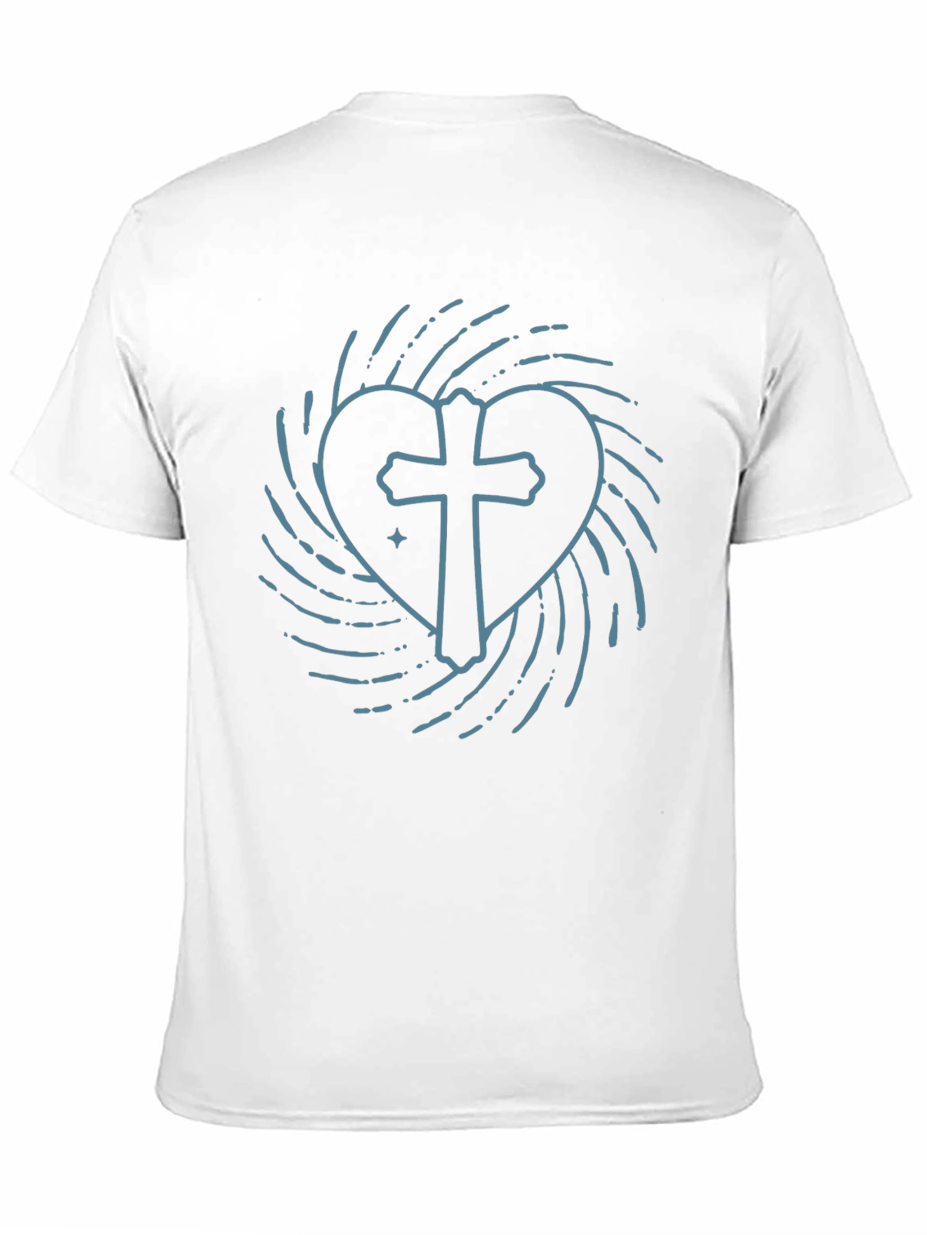 Cross Heart T-Shirt - Stylish Christian Apparel