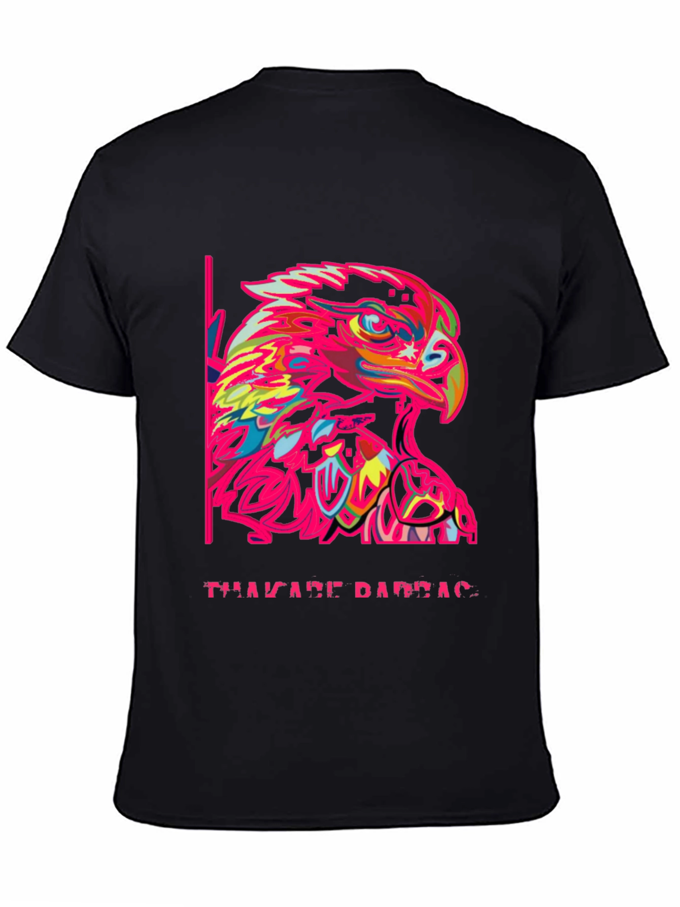 Bold Eagle Graphic Tee - Mens Black T-Shirt