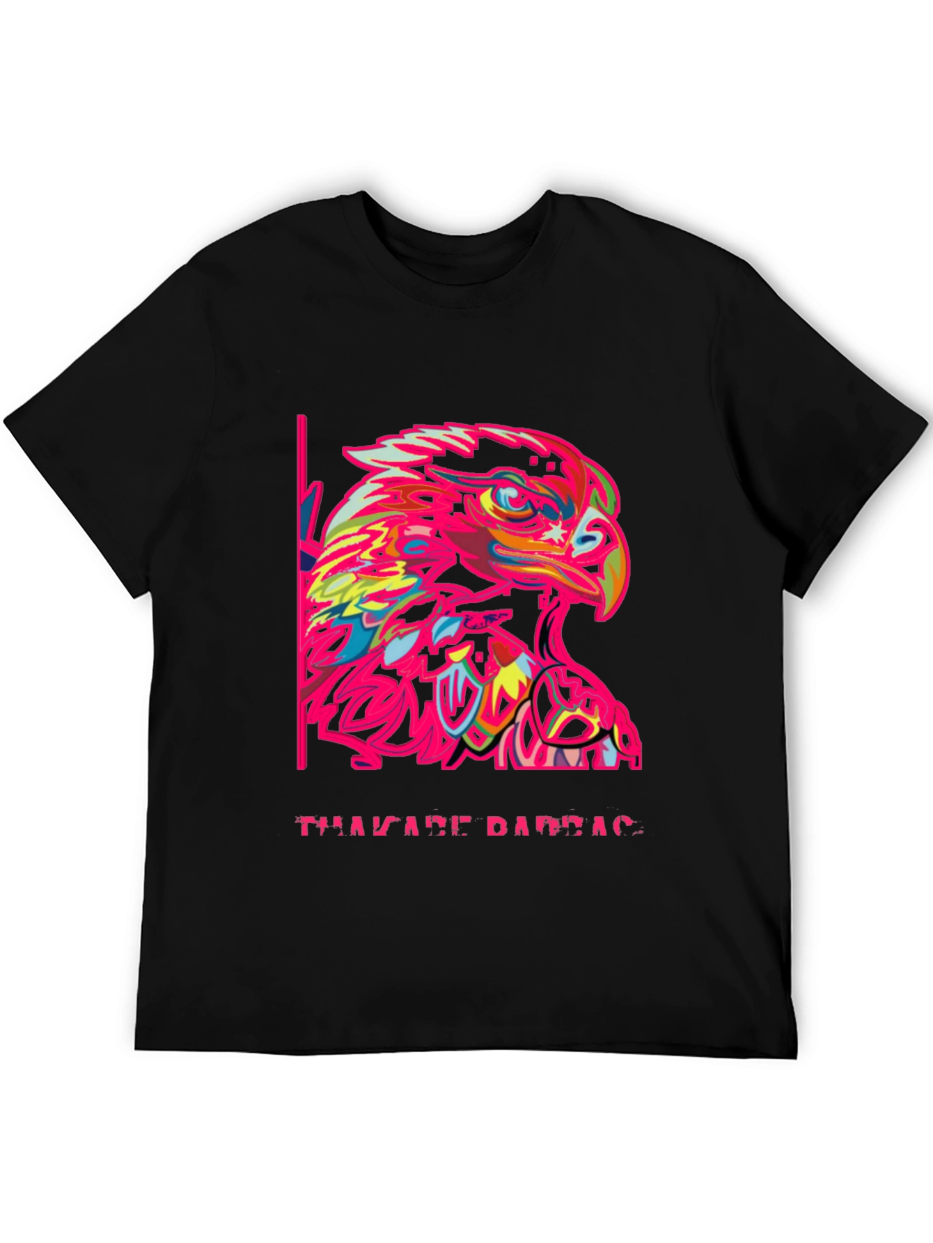 Bold Eagle Graphic Tee - Mens Black T-Shirt