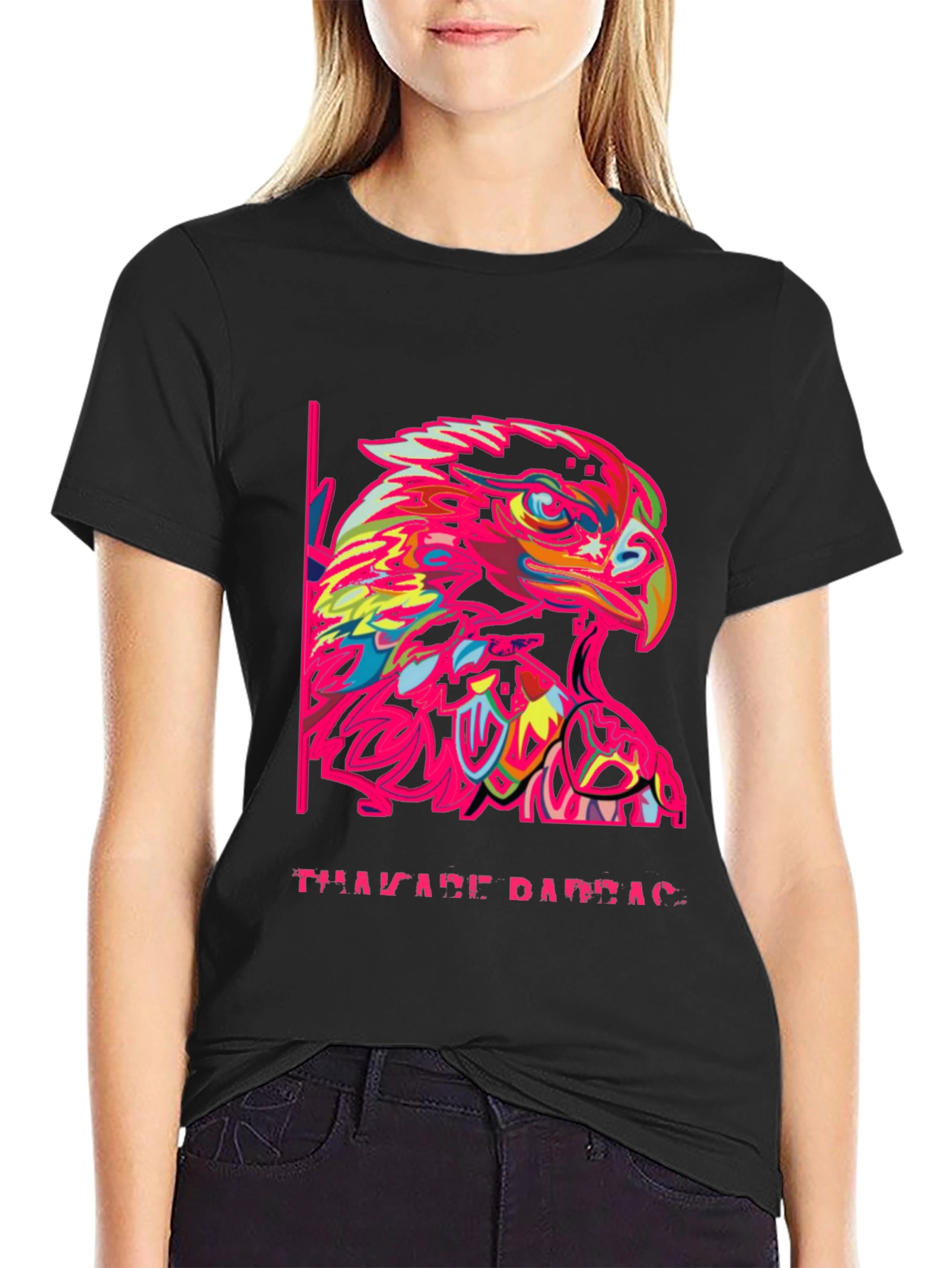 Bold Eagle Graphic Tee - Mens Black T-Shirt