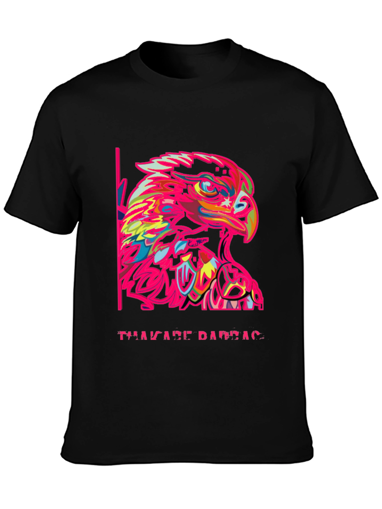 Bold Eagle Graphic Tee - Mens Black T-Shirt