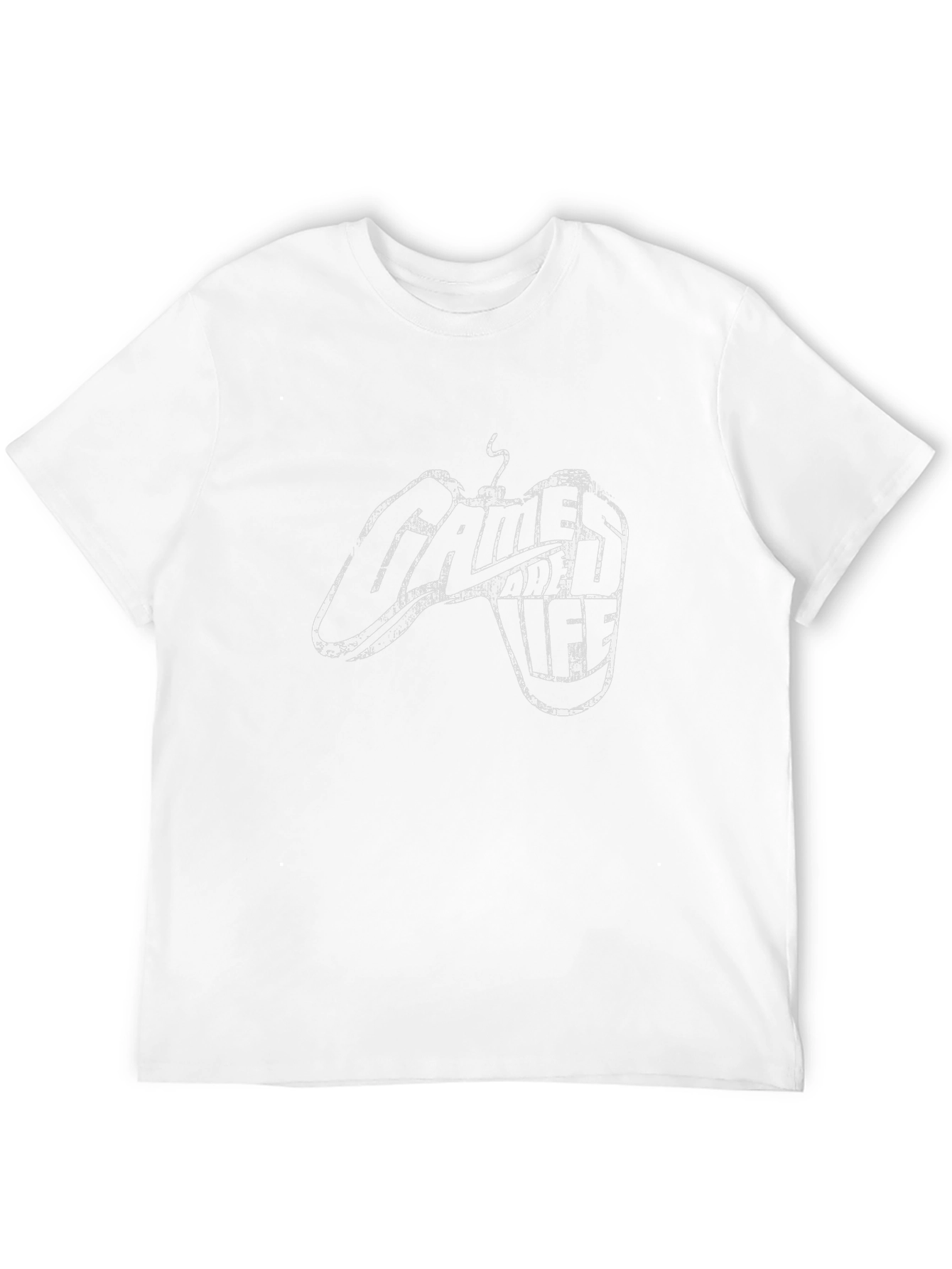 Gamer Life Black Graphic Tee - Controller Design