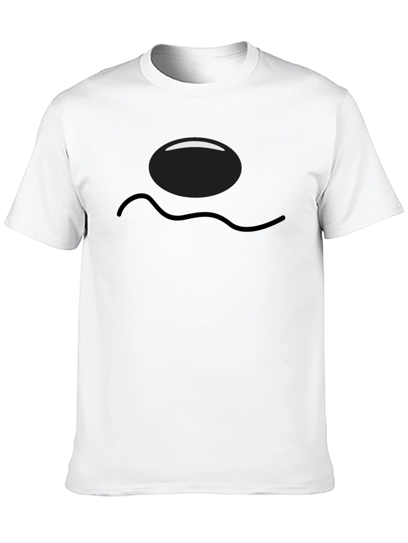 Funny Fried Egg Black Graphic Tee