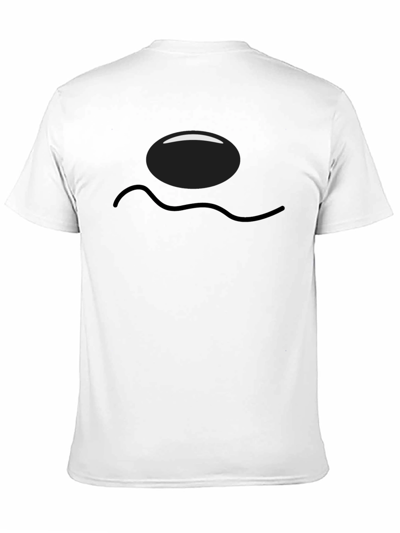 Funny Fried Egg Black Graphic Tee