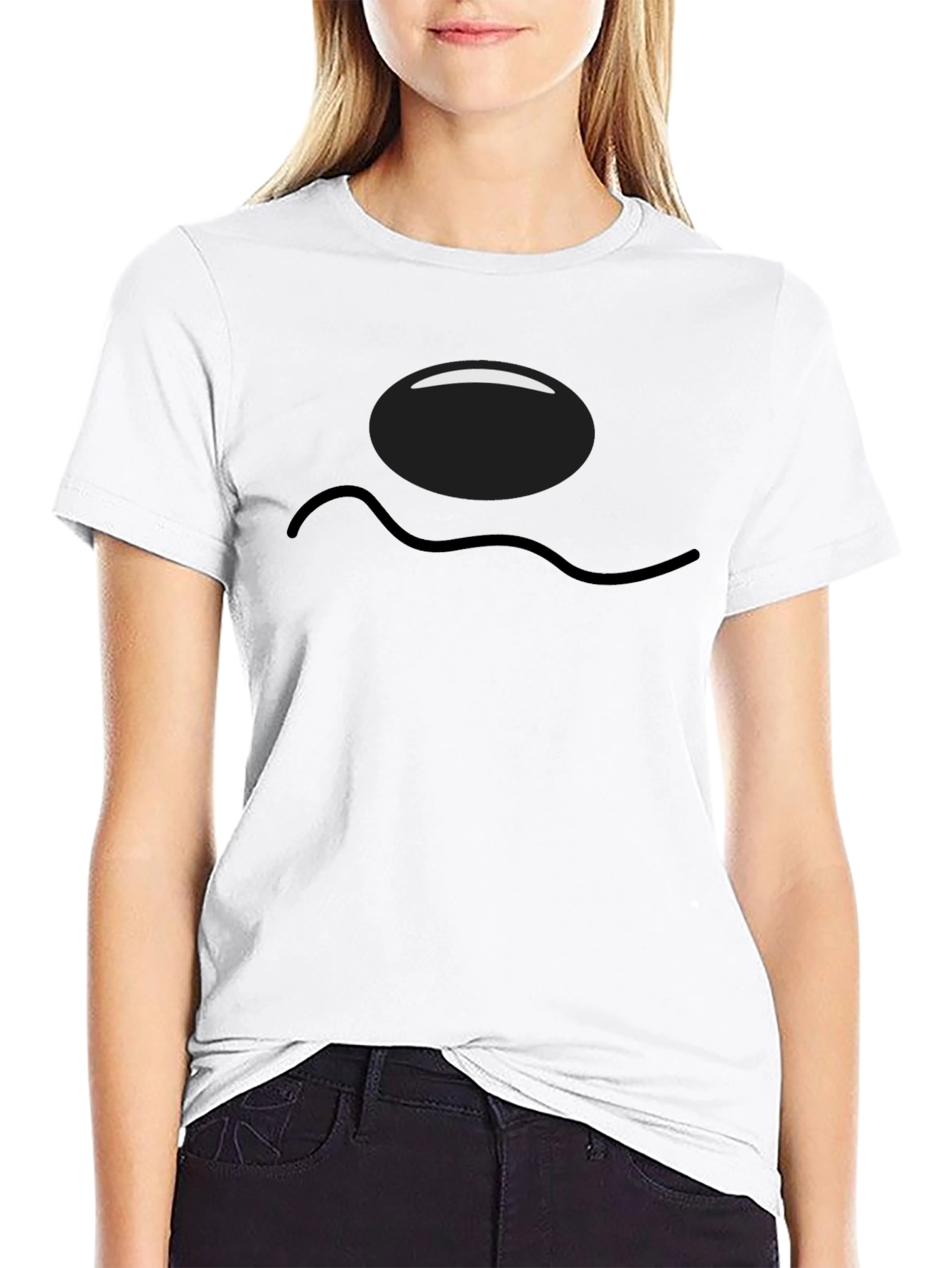 Funny Fried Egg Black Graphic Tee