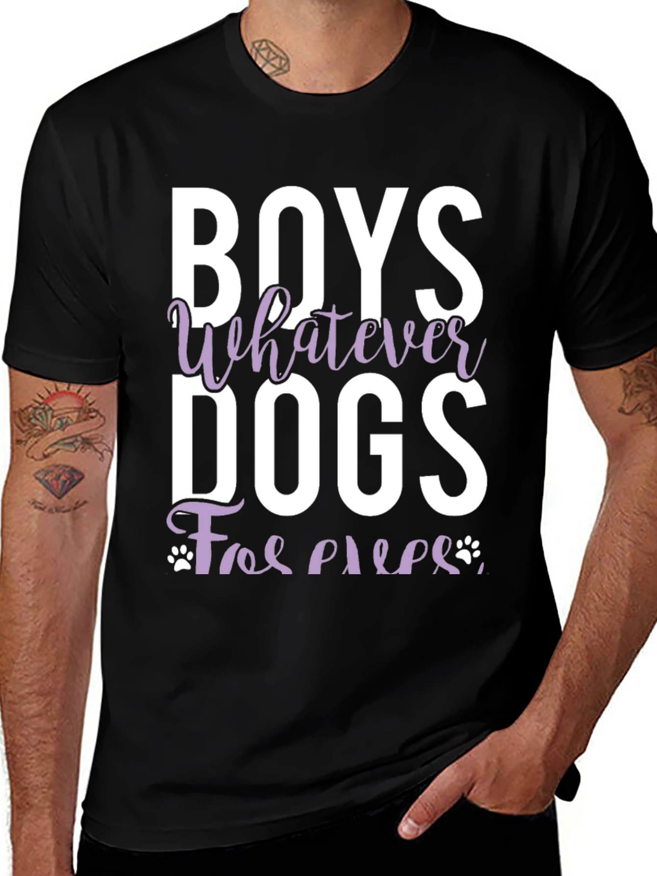 Boys Whatever Dogs Forever T-Shirt
