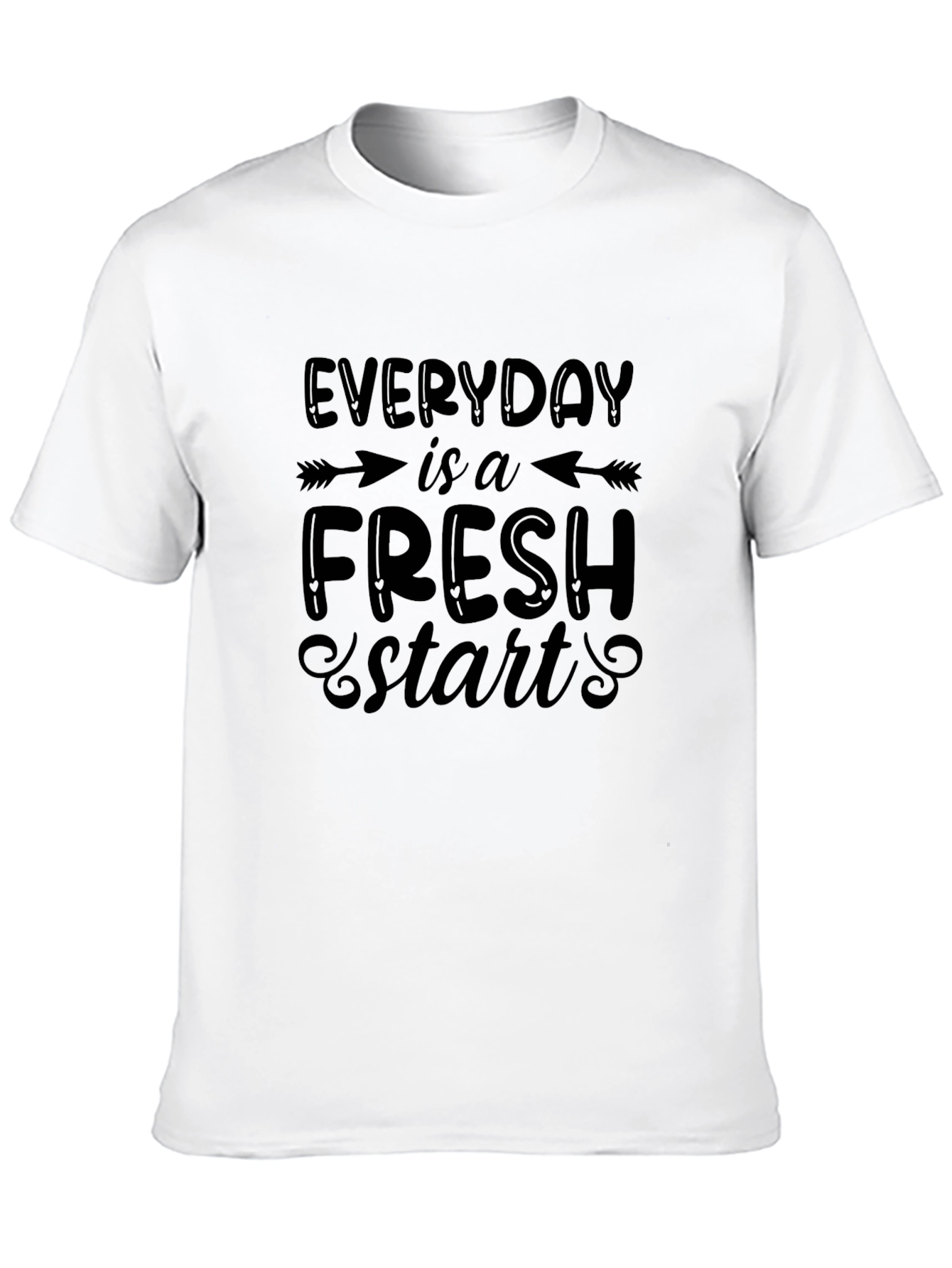 Everyday Fresh Start Black Graphic Tee