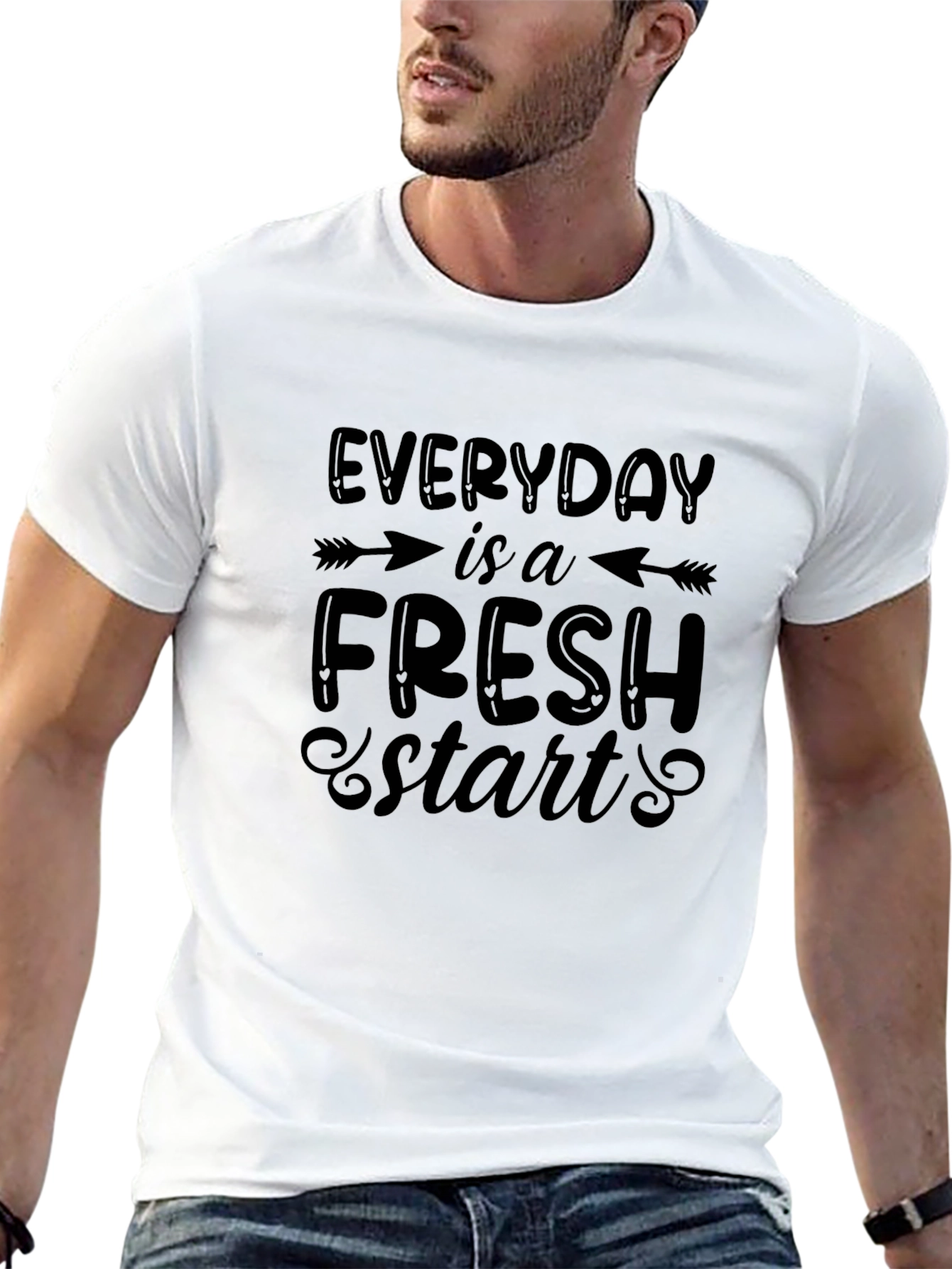 Everyday Fresh Start Black Graphic Tee
