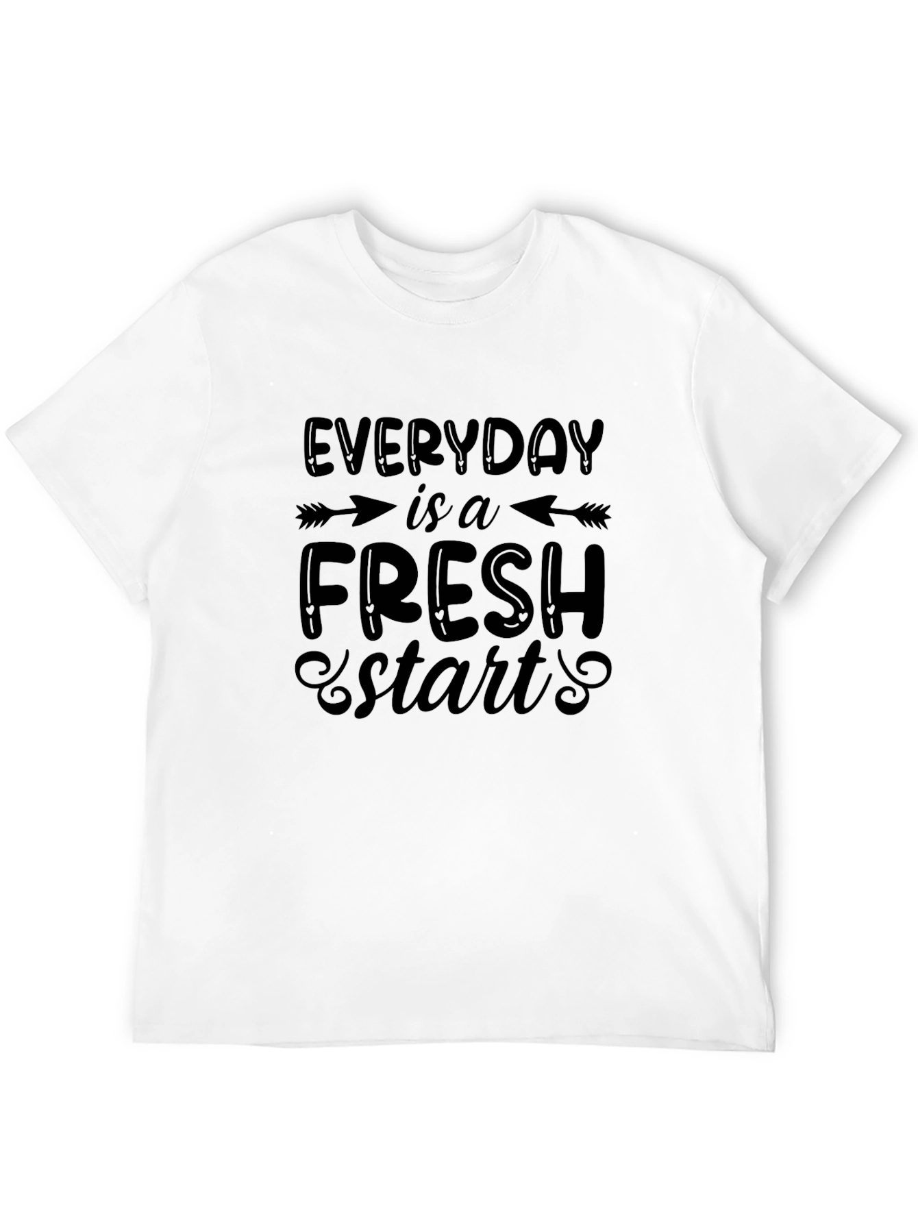 Everyday Fresh Start Black Graphic Tee