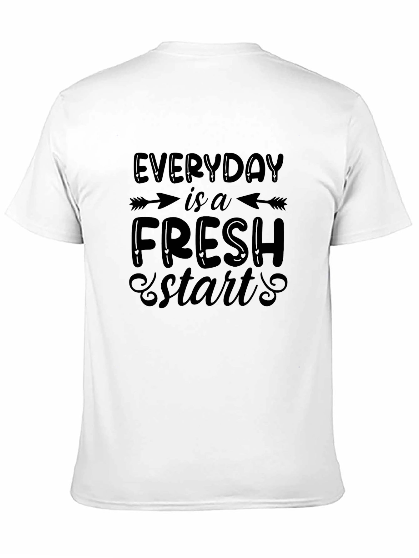 Everyday Fresh Start Black Graphic Tee