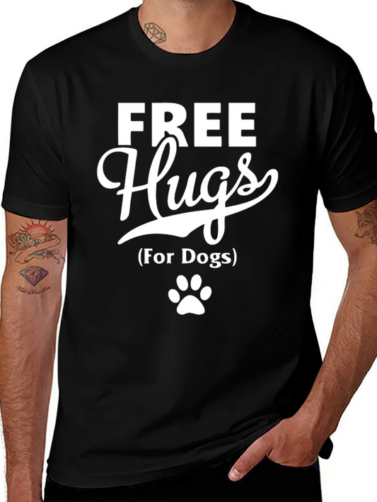 Free Hugs (For Dogs) Black T-Shirt