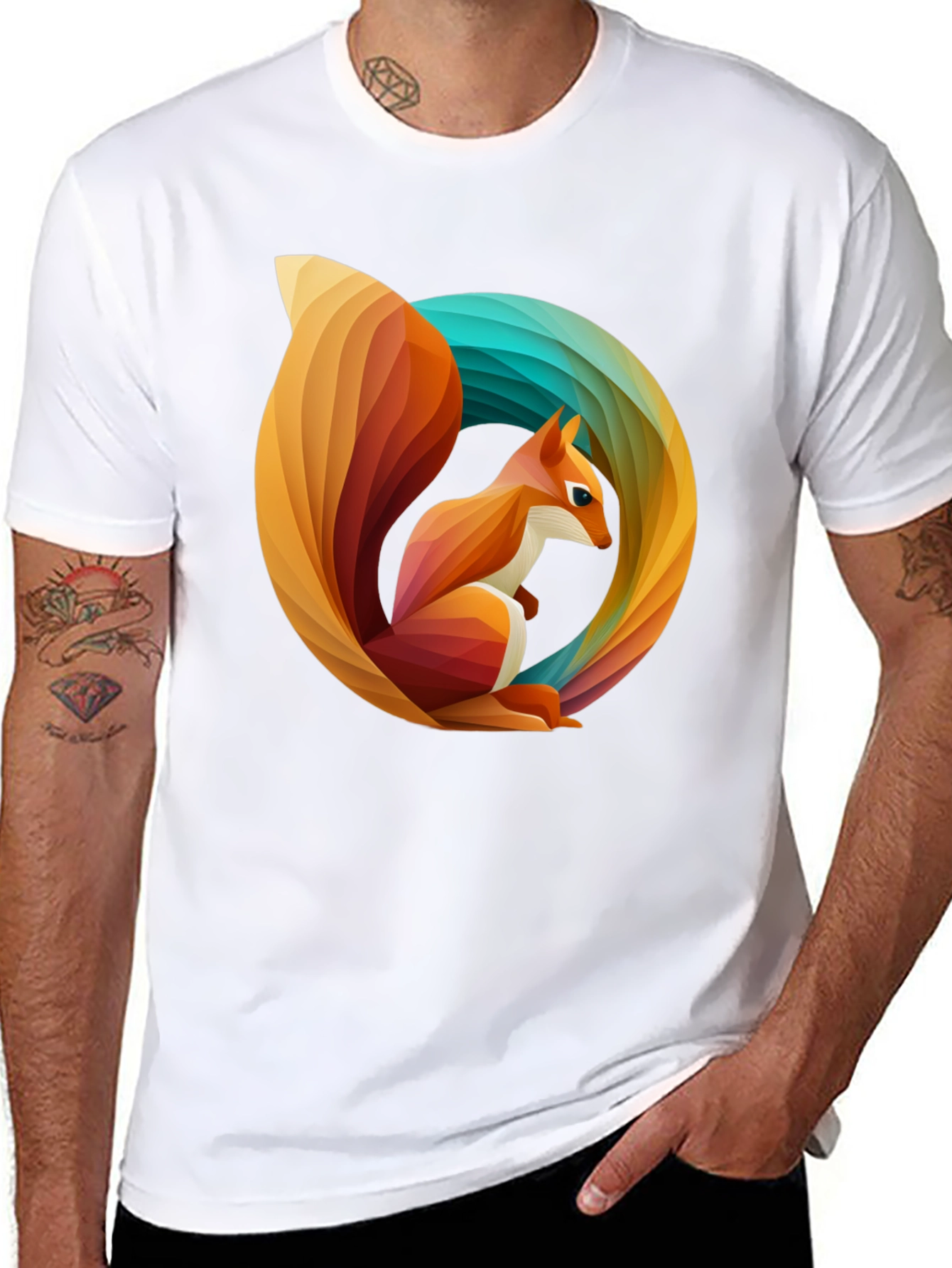 Squirrel Spectrum Graphic Tee