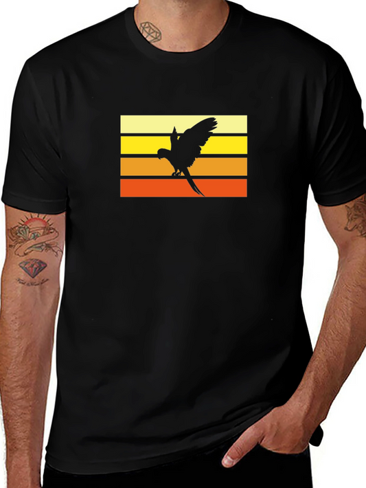 Retro Parrot T-Shirt - Vintage Style Bird Graphic Tee