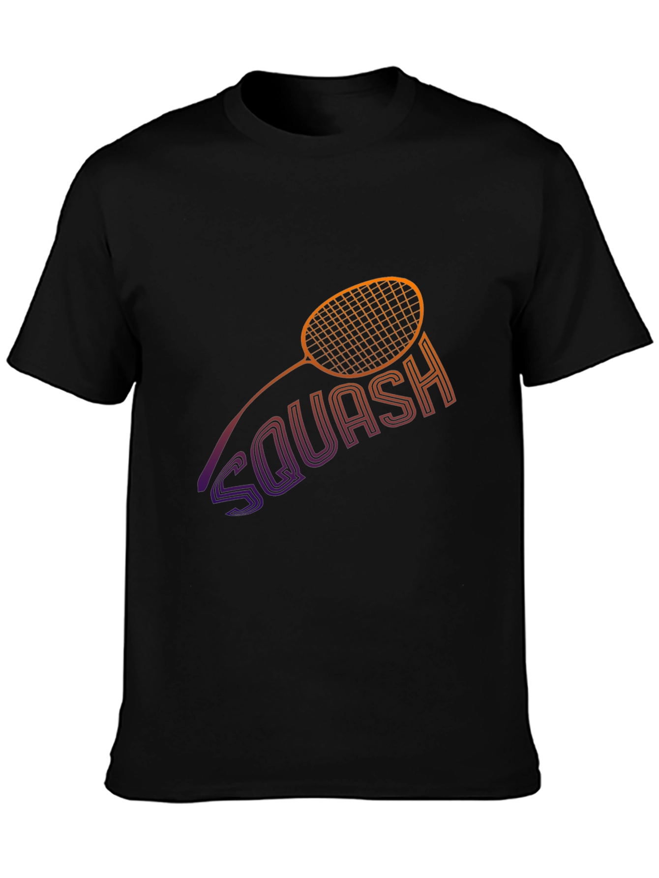 Squash Racket Graphic Tee - Sporty Style