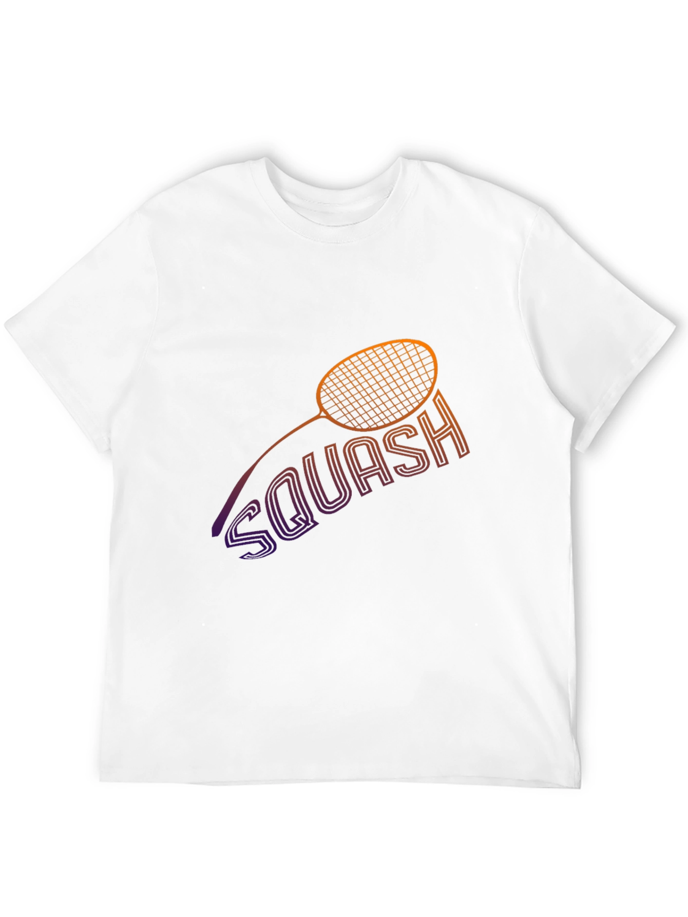 Squash Racket Graphic Tee - Sporty Style