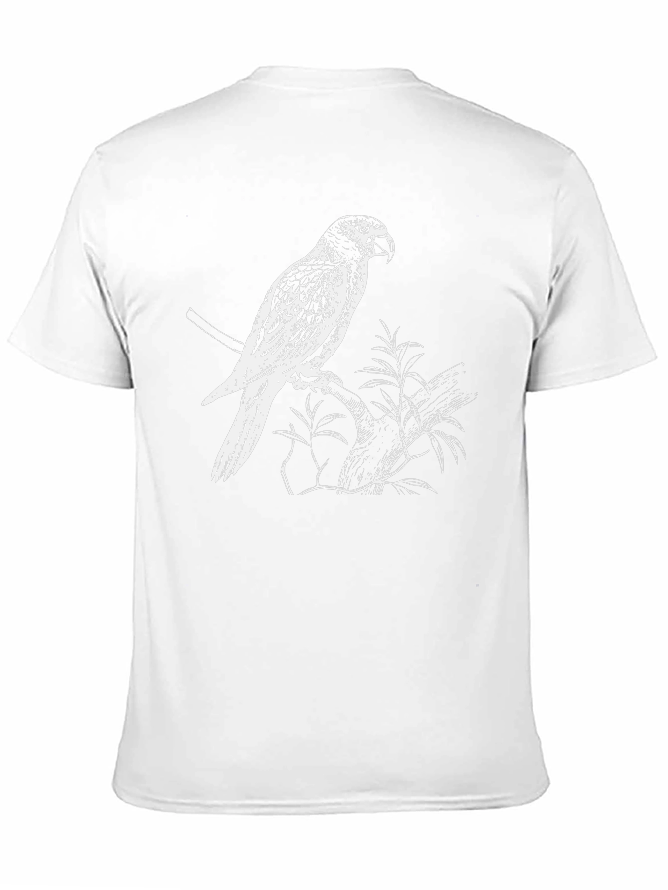 Parrot Graphic Tee - Black Cotton Casual Shirt