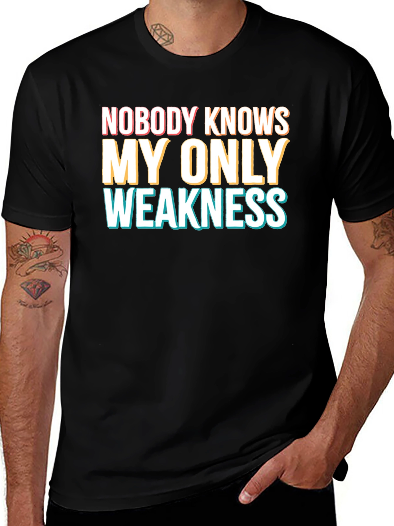 Humorous My Only Weakness Graphic T-Shirt