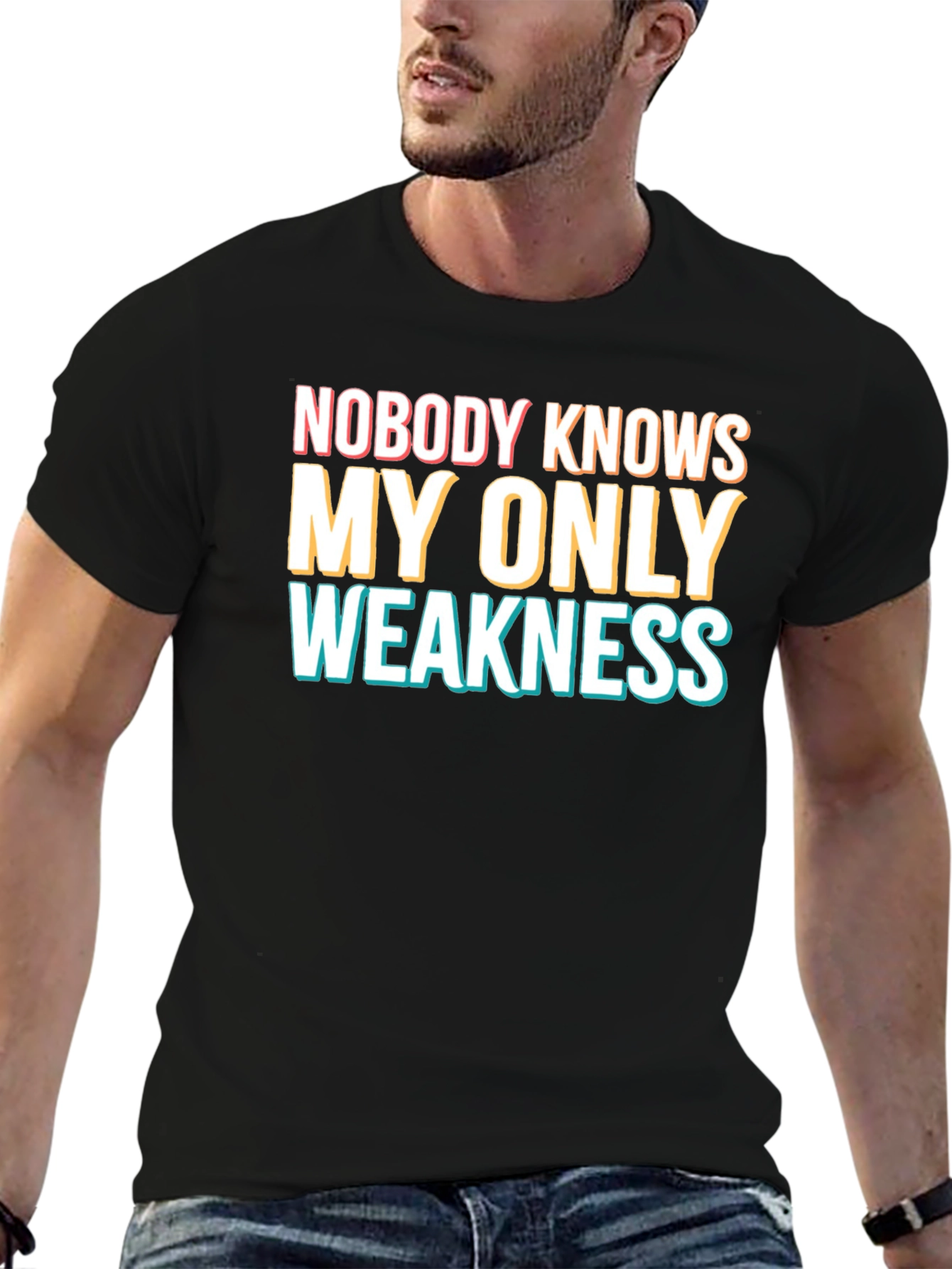 Humorous My Only Weakness Graphic T-Shirt