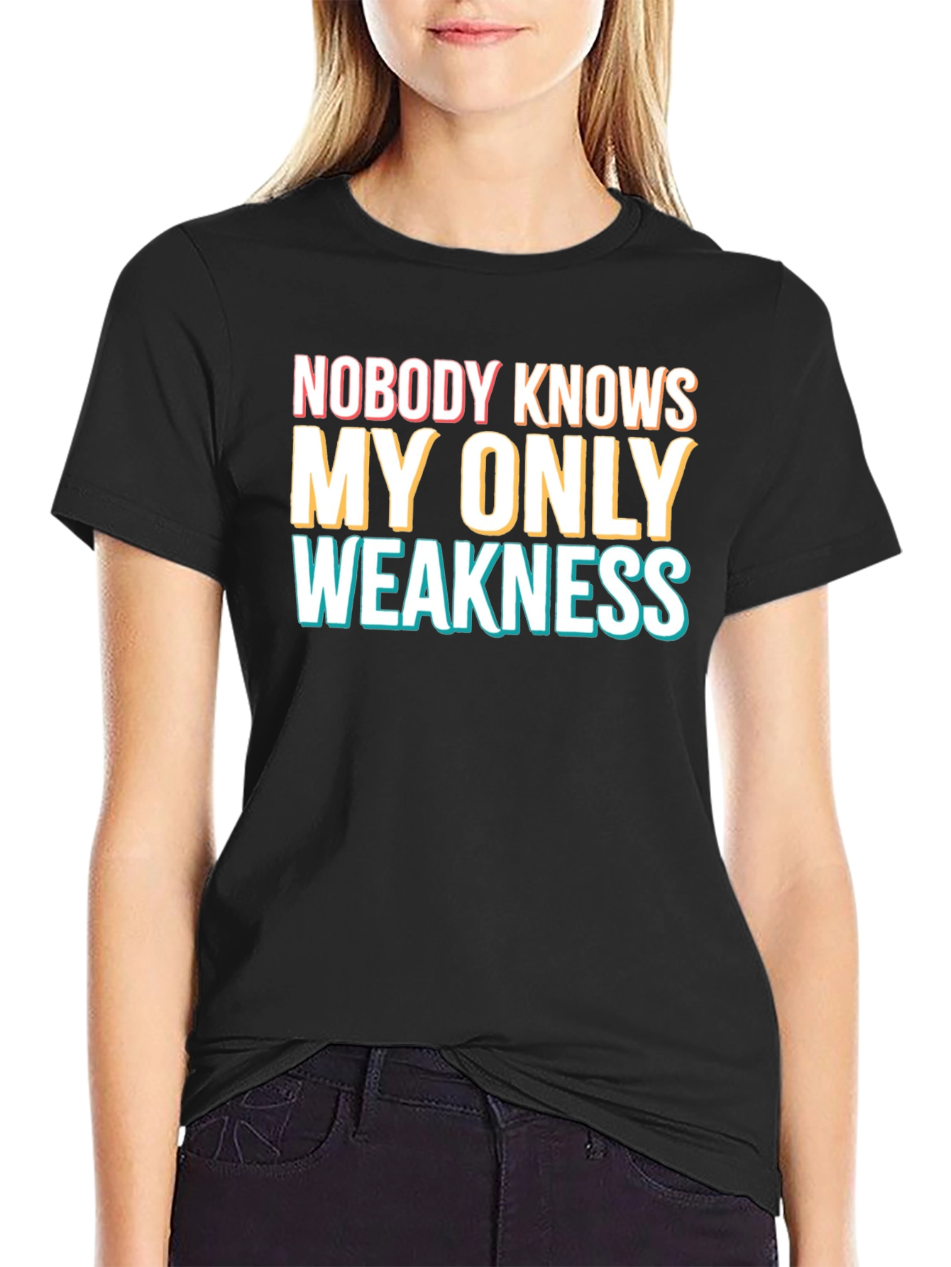 Humorous My Only Weakness Graphic T-Shirt