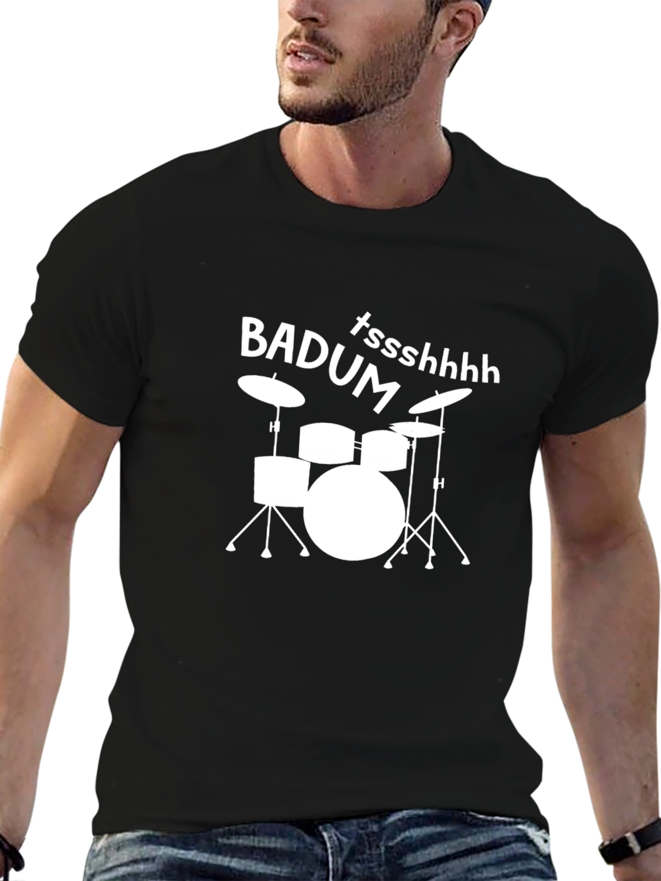 Drum Kit T-Shirt: Badum Tssshhhh Graphic Tee