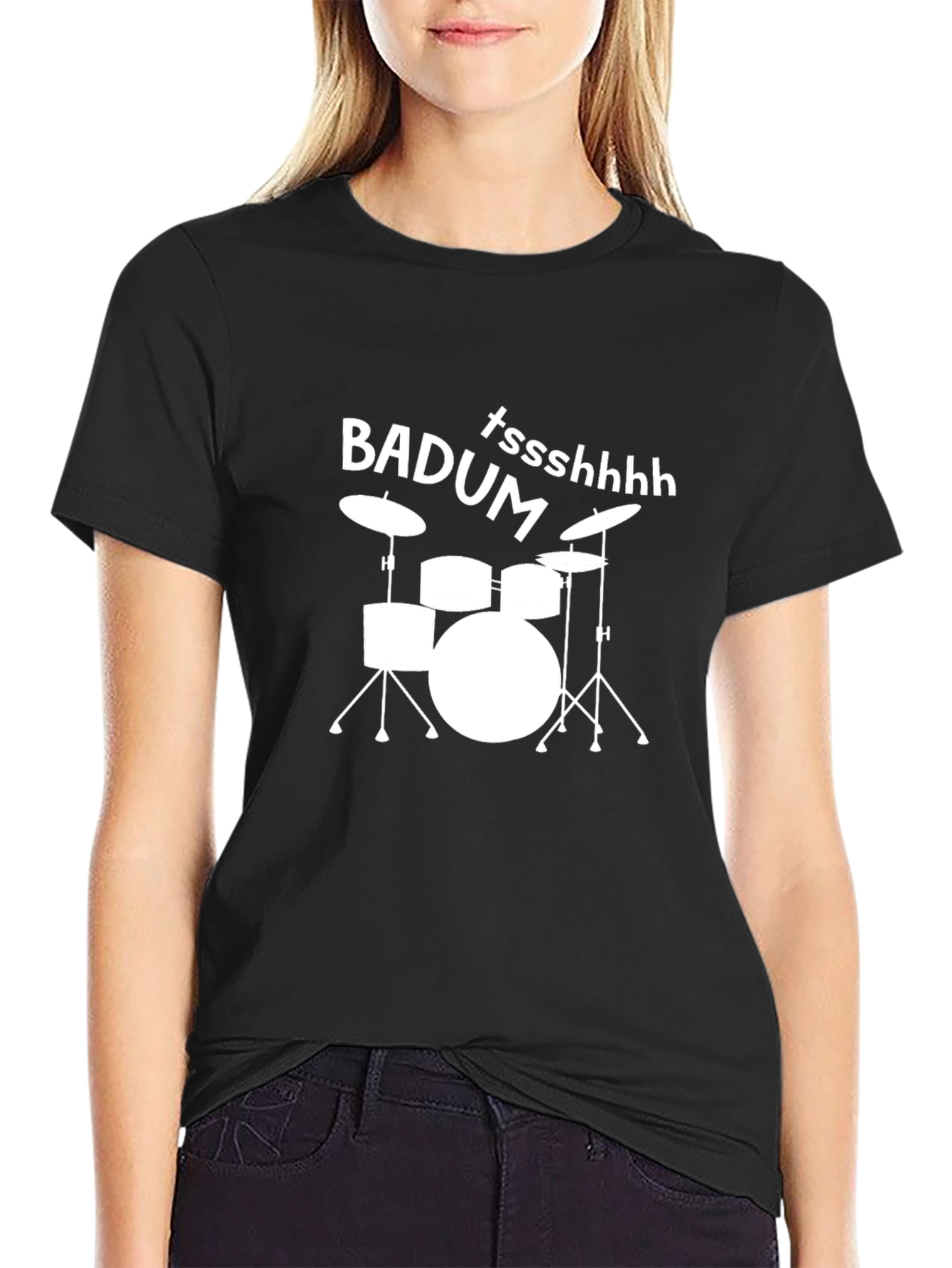 Drum Kit T-Shirt: Badum Tssshhhh Graphic Tee