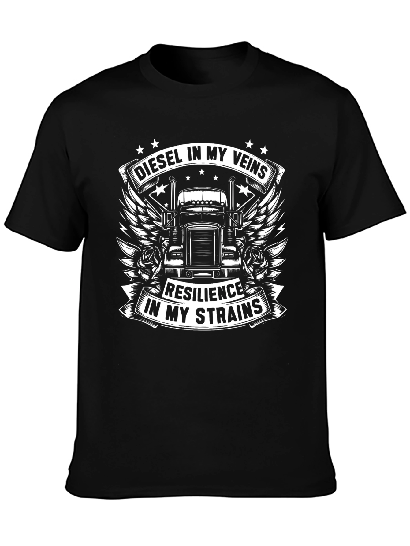 Diesel In My Veins Trucker Graphic Tee