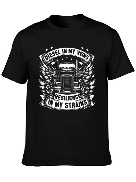 Diesel In My Veins Trucker Graphic Tee