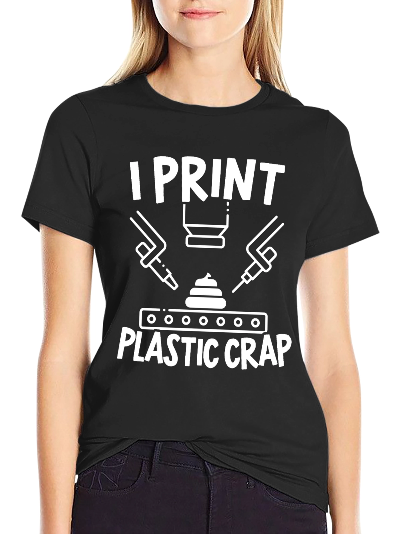 I Print Plastic Crap - Funny 3D Printer T-Shirt