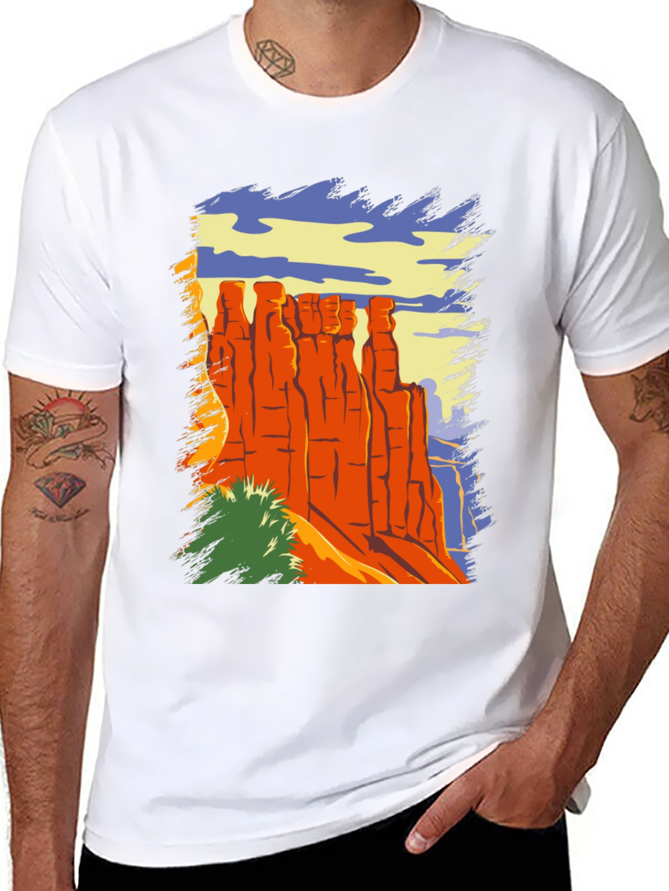 Desert Landscape Graphic T-Shirt