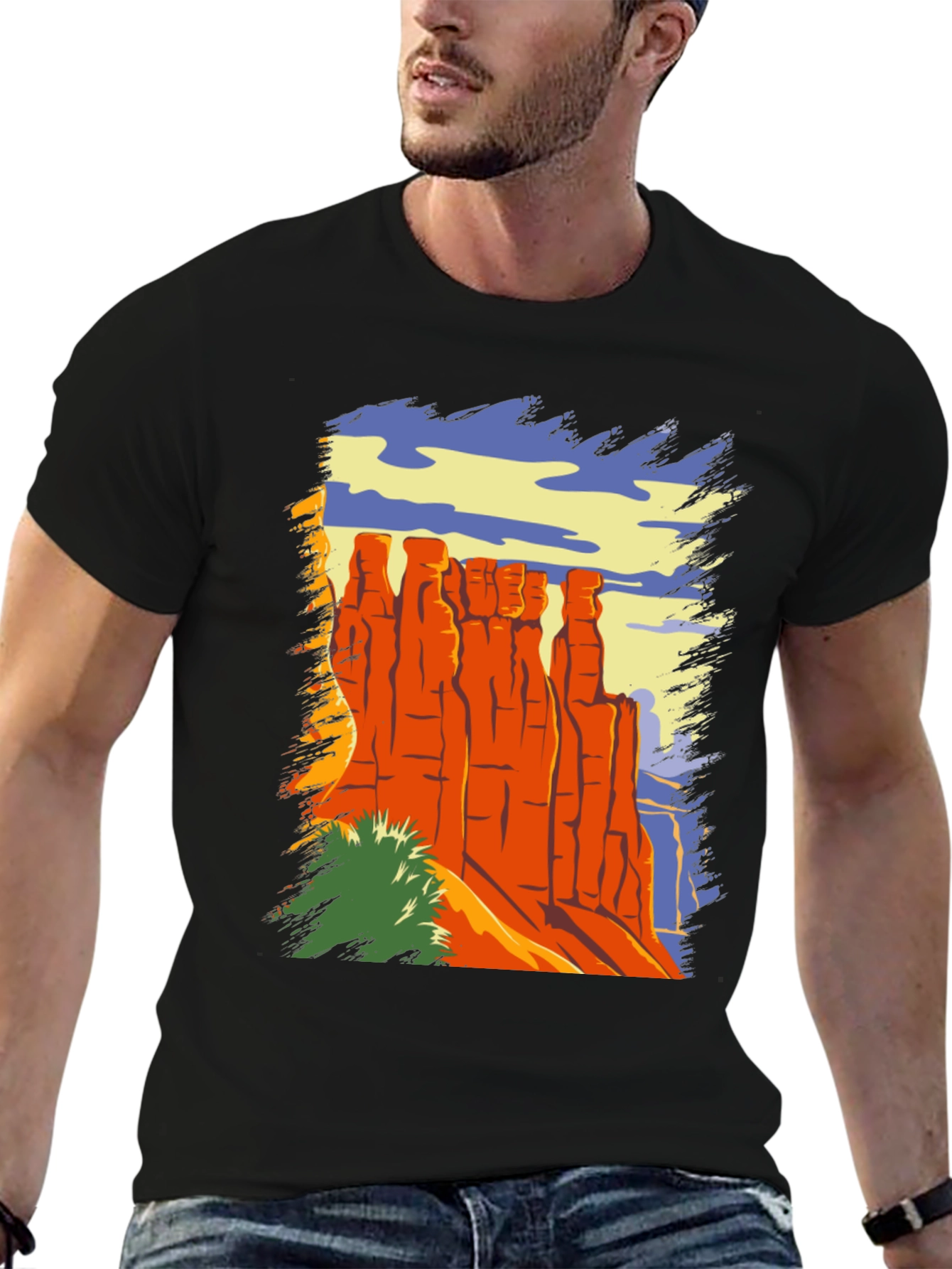 Desert Landscape Graphic T-Shirt