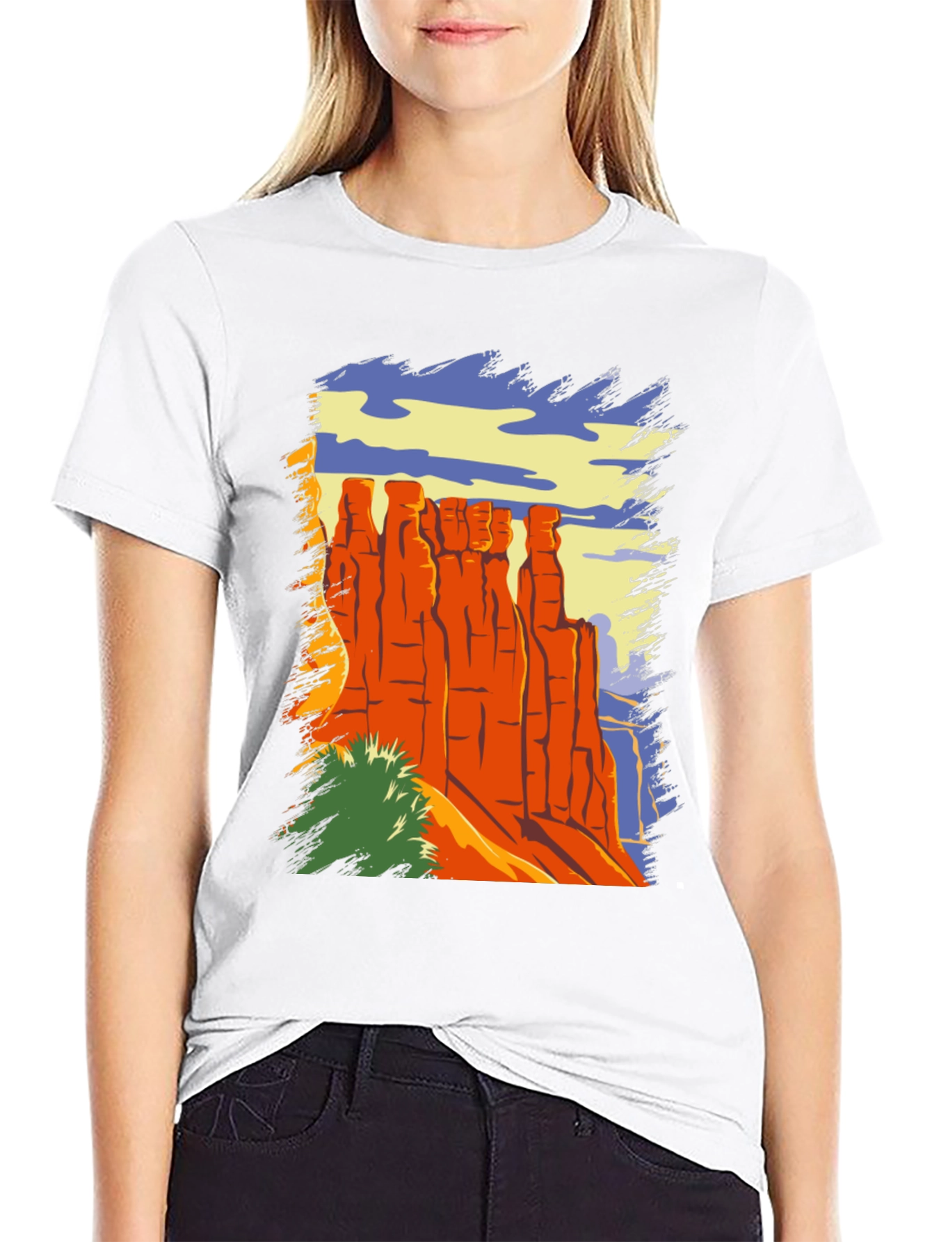 Desert Landscape Graphic T-Shirt