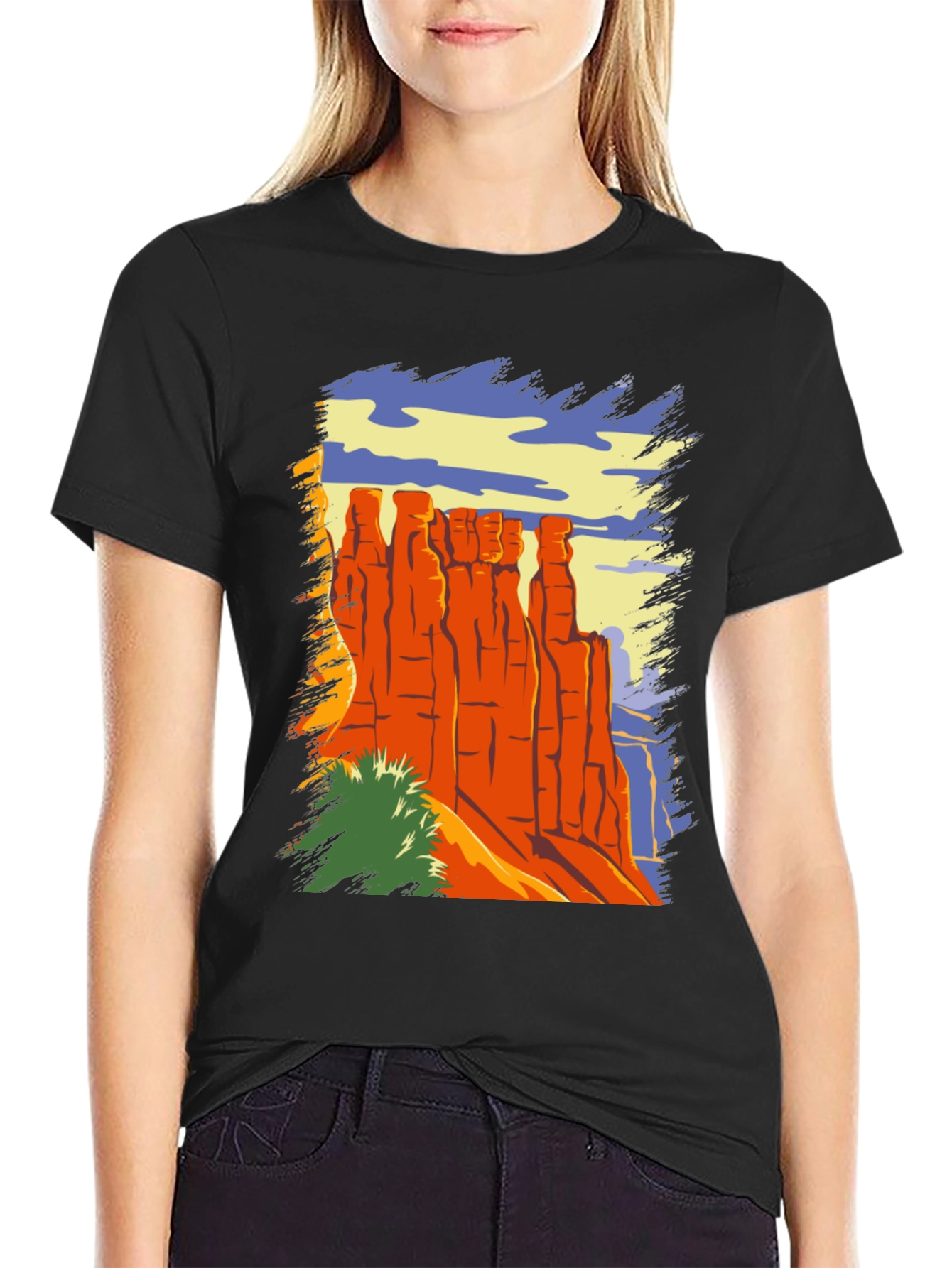 Desert Landscape Graphic T-Shirt