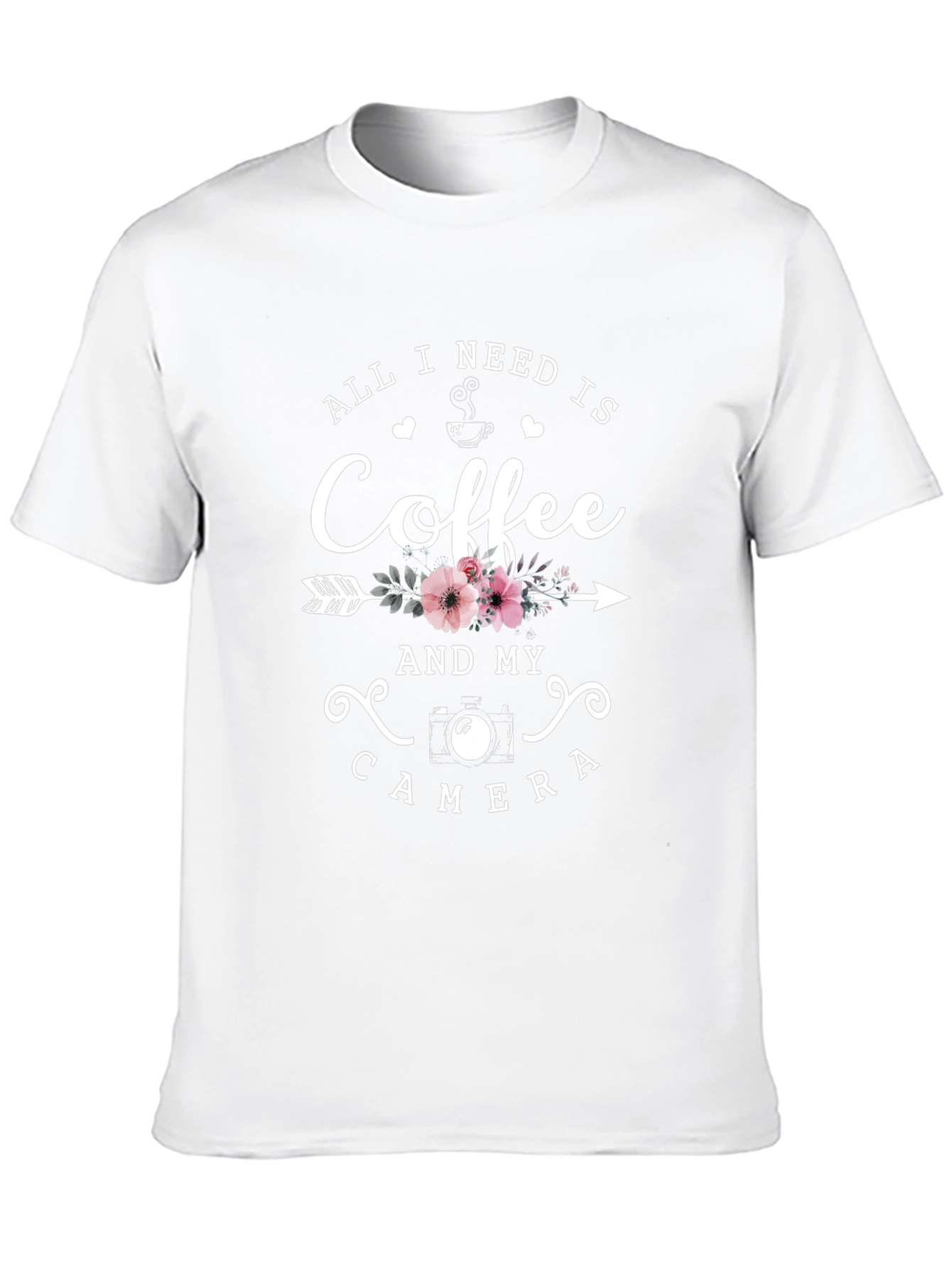 Coffee and Camera Graphic T-Shirt