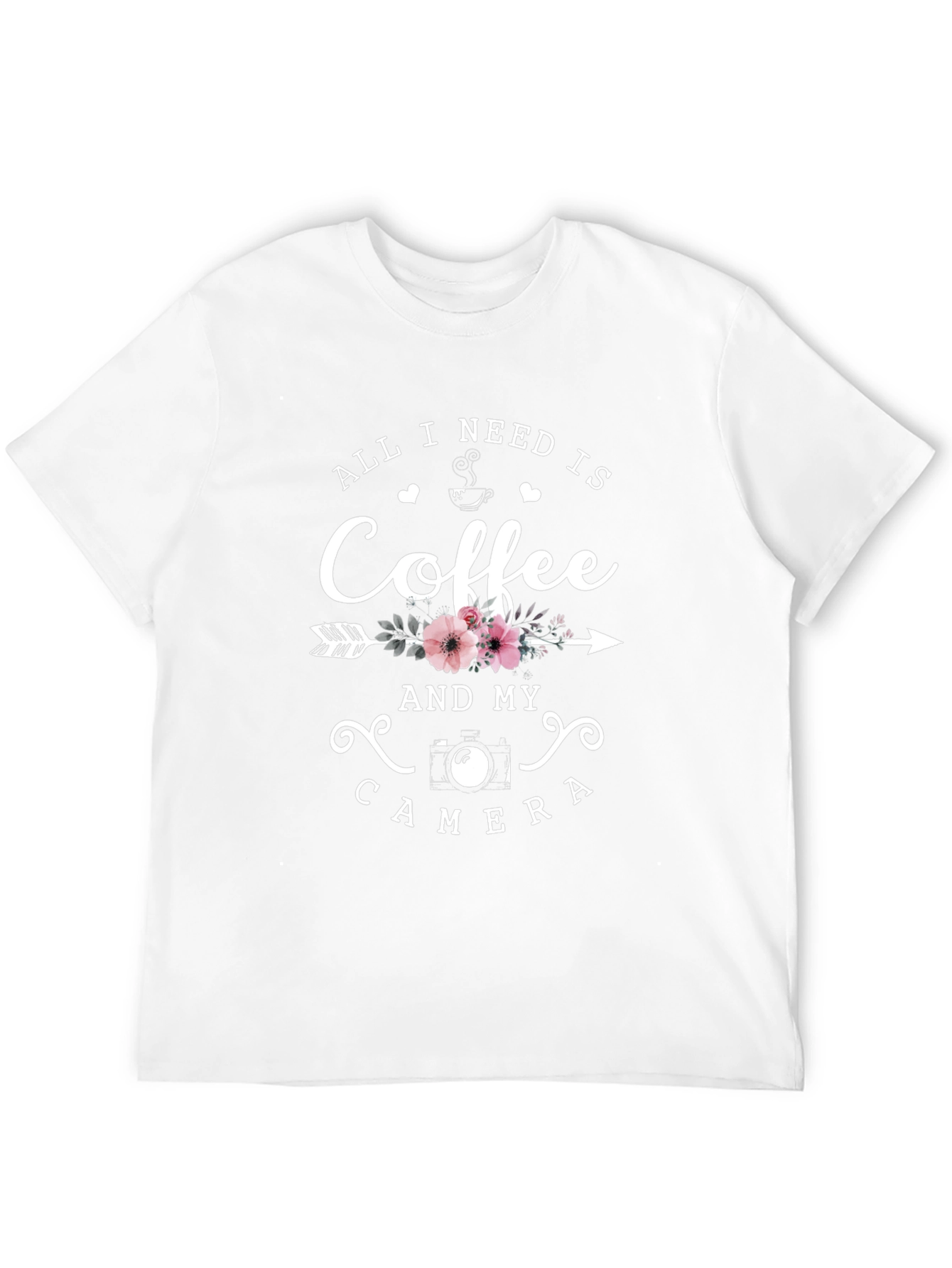 Coffee and Camera Graphic T-Shirt