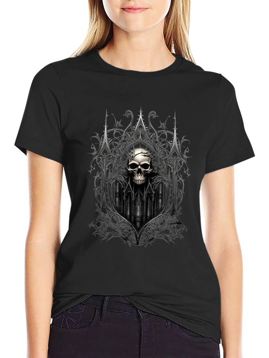 Gothic Skull T-Shirt - Dark Style