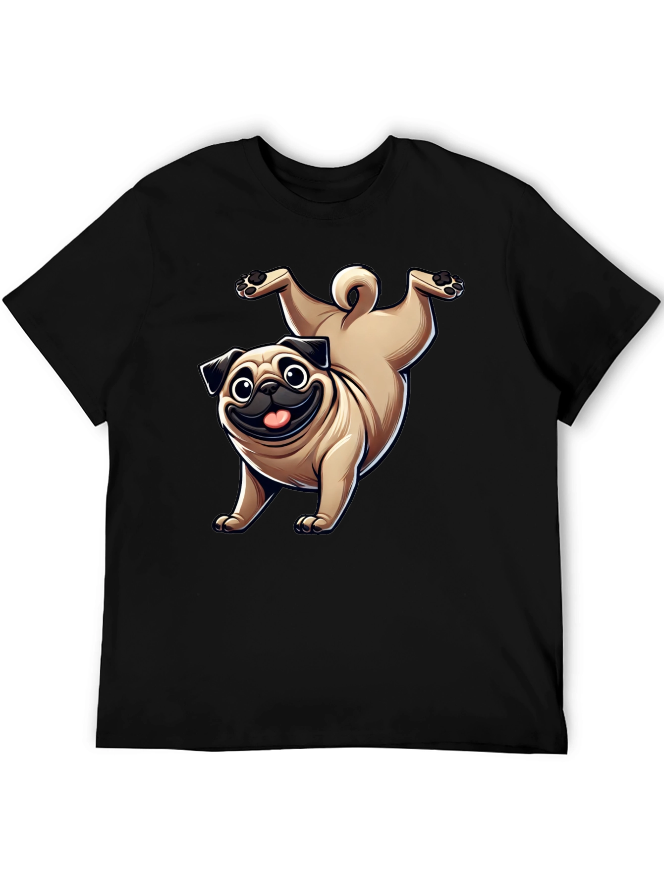 Funny Pug Dog Graphic T-Shirt