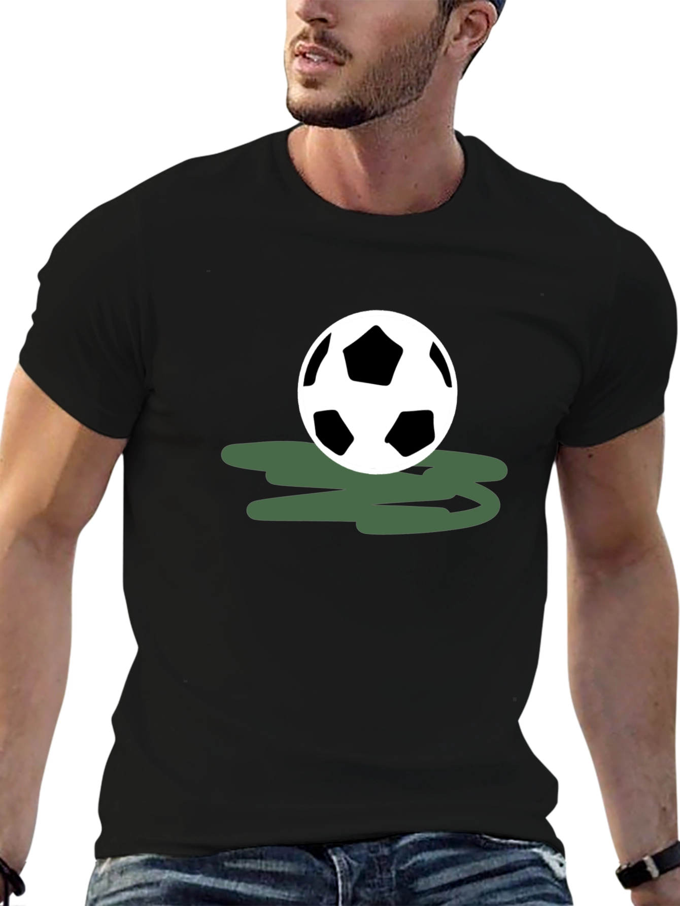 Soccer Ball Graphic Tee - Casual Style