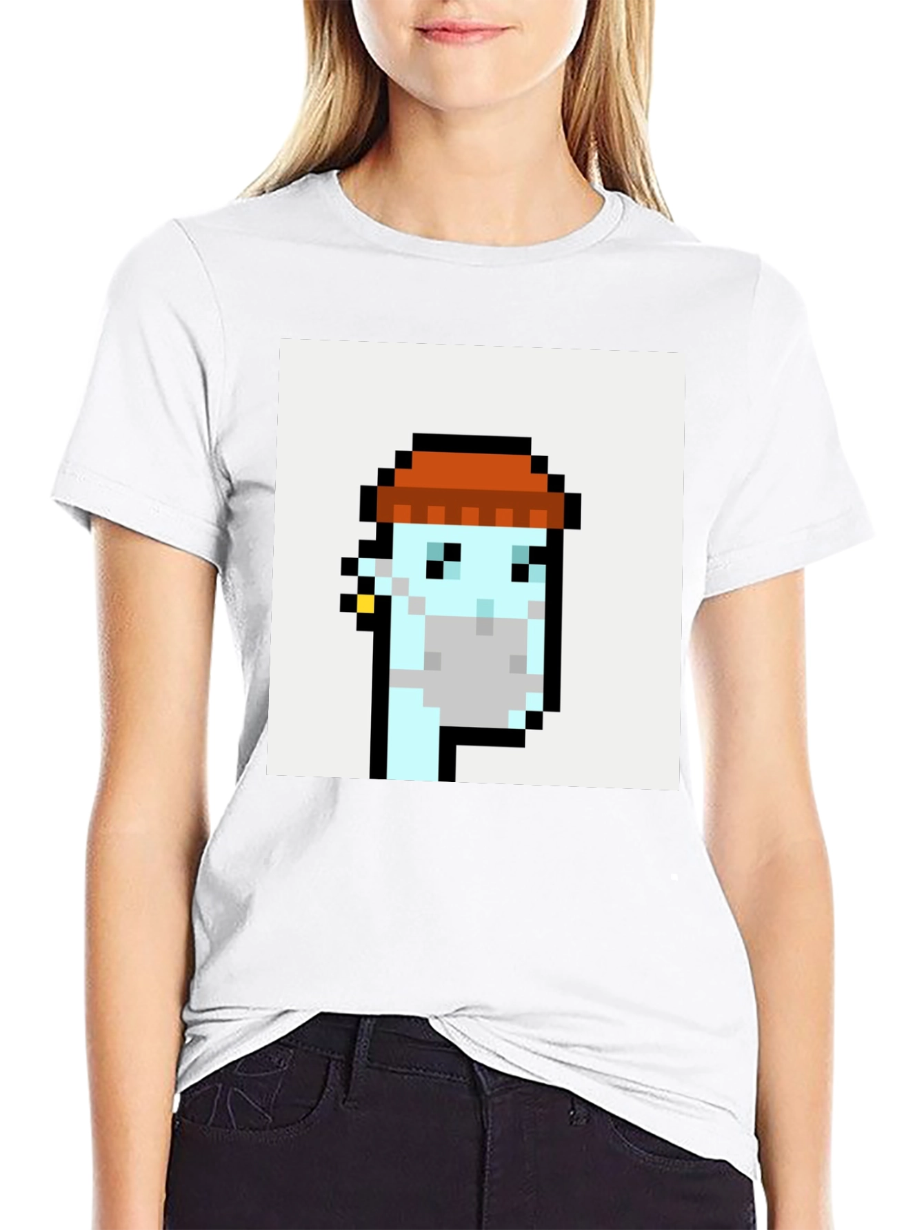 Pixel Art Crypto Punk Black T-Shirt