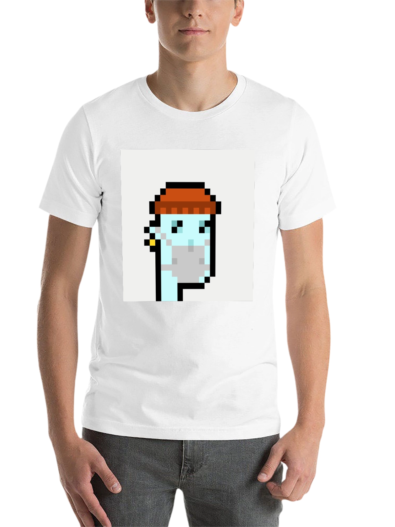 Pixel Art Crypto Punk Black T-Shirt